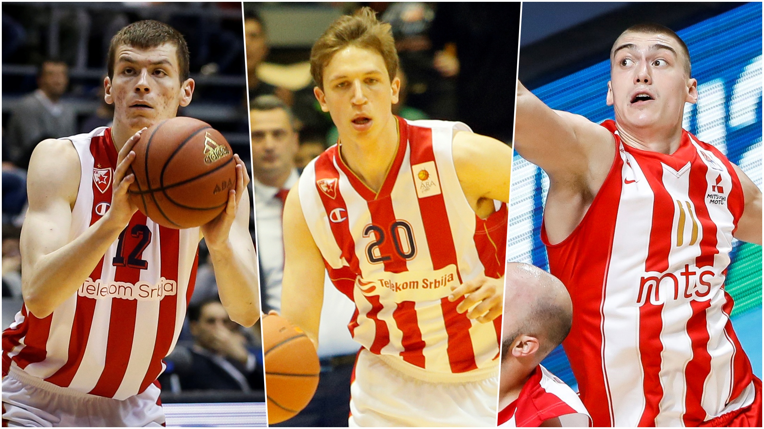 Boriša Simanić, Aleksa Radanov, Stefan Lazarević, košarka, kombo Foto: Srdjan Stevanovic/Starsportphoto ©/Pedja Milosavljevic / STARSPORT