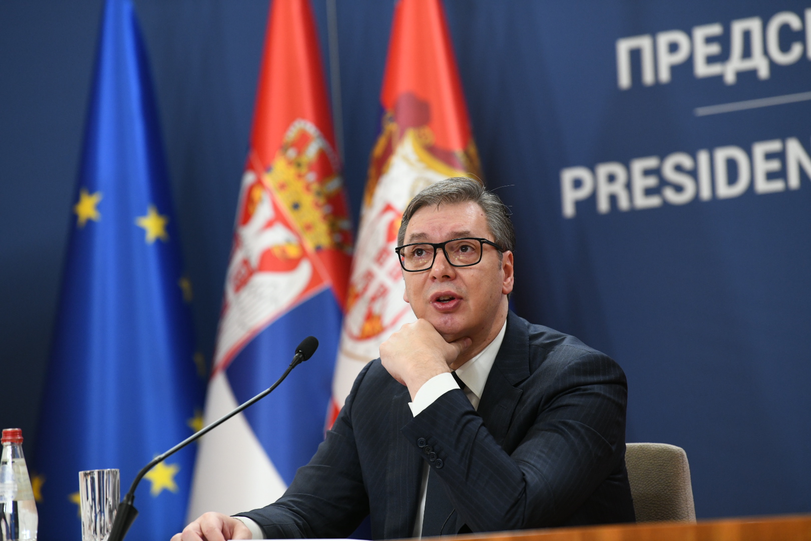 Beograd 04.01.2023. Aleksandar Vučić. Obraćanje predsednika Srbije Aleksandra Vučića Foto: Vesna Lalić/Nova.rs