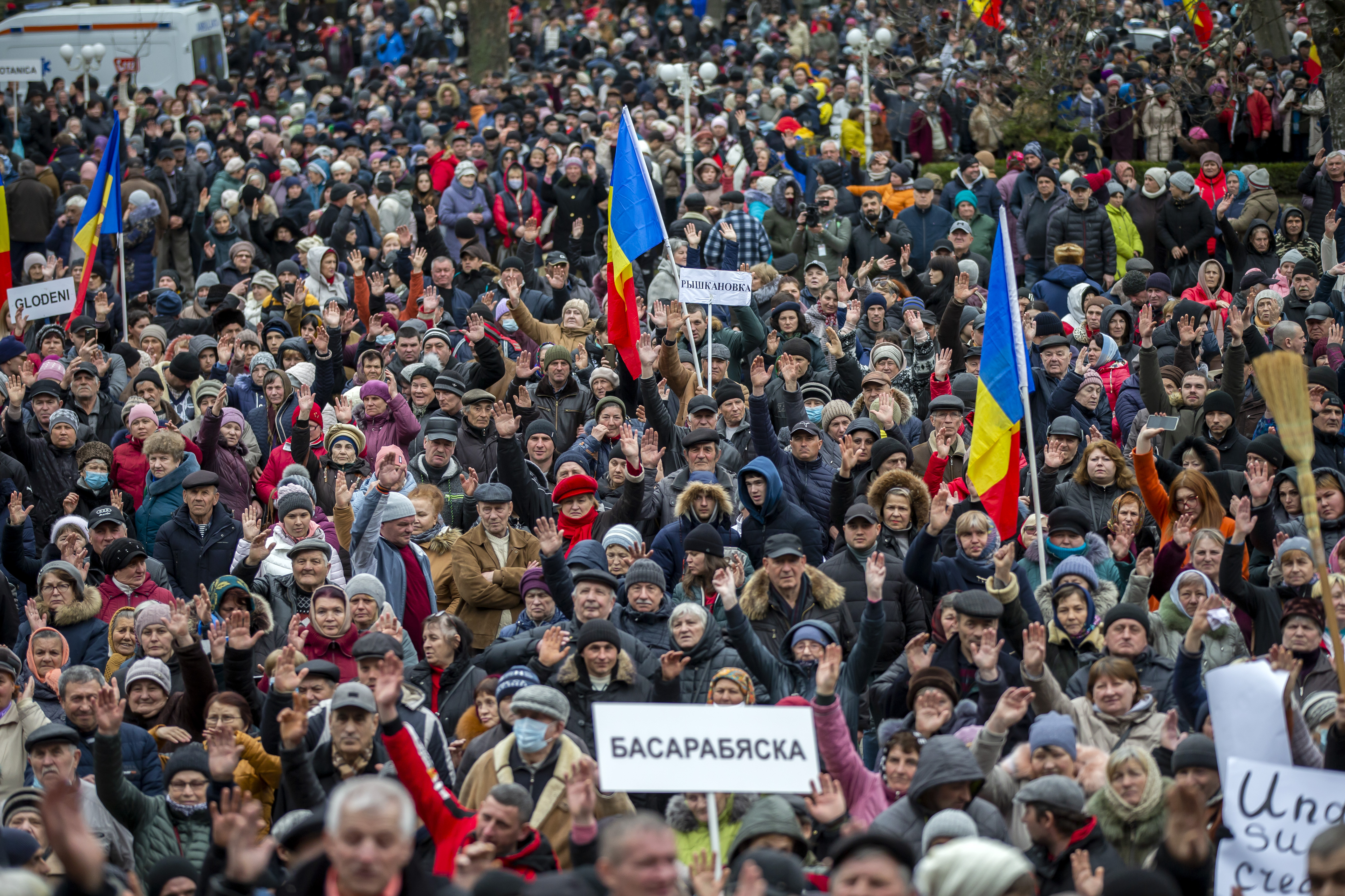 National Movement For The People protest in Chisinau
