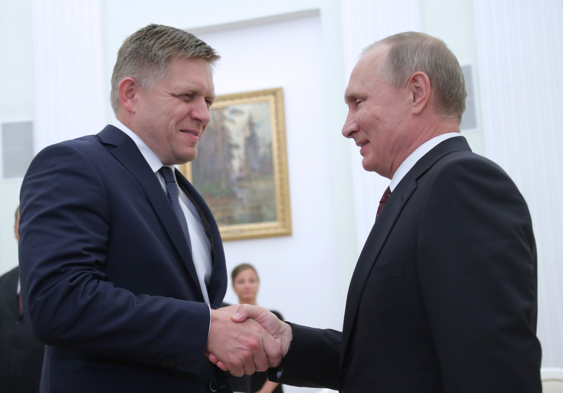 Russian President Putin and Slovak PM Fico meet in Moscow