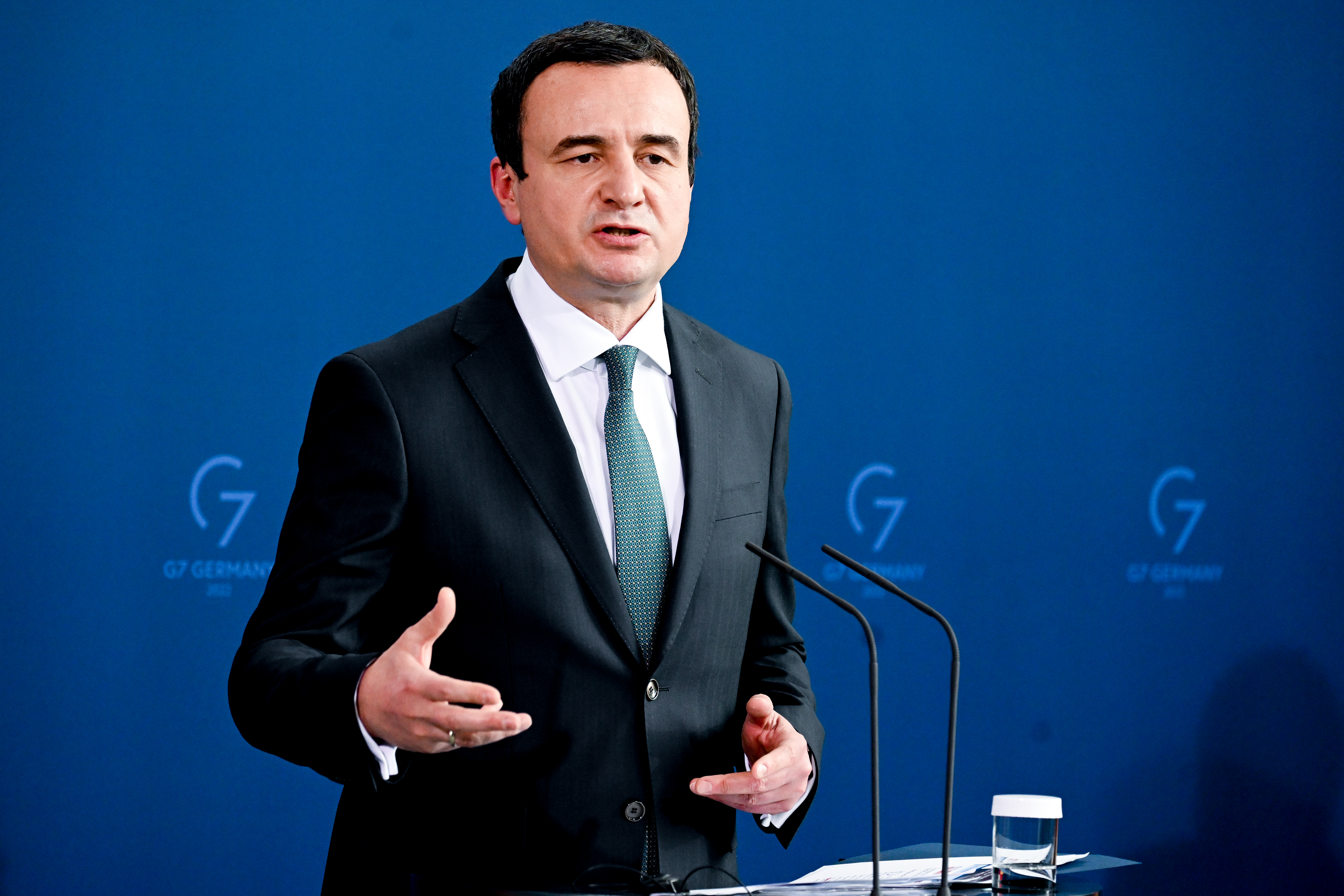 Prime Minister of Kosovo Albin Kurti  in Berlin