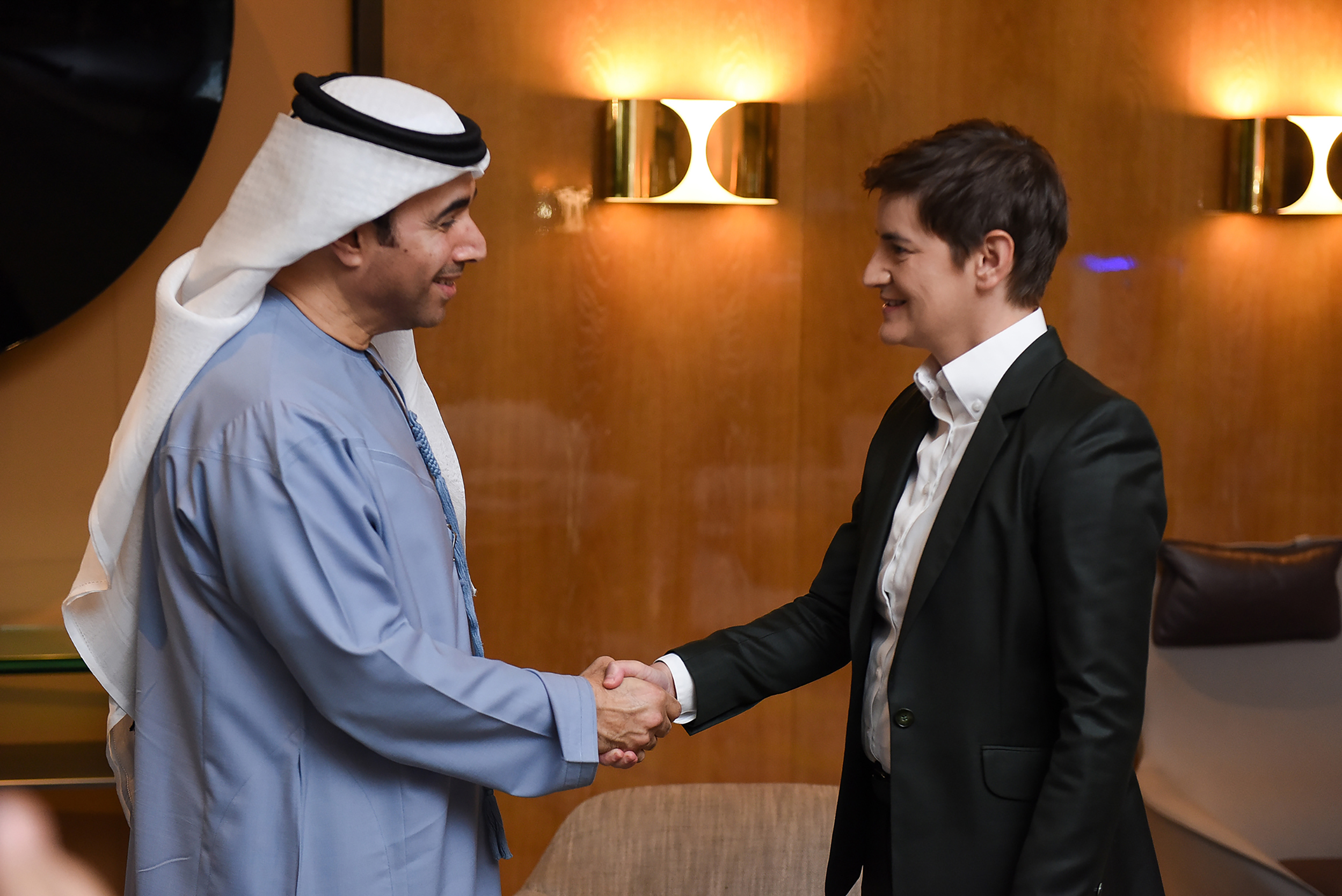 Predsednica Vlade Republike Srbije Ana Brnabić sastala se sa
predsednikom Interpola generalom majorom dr Ahmedom Naserom Al
Raisijem u Dubaiju.
