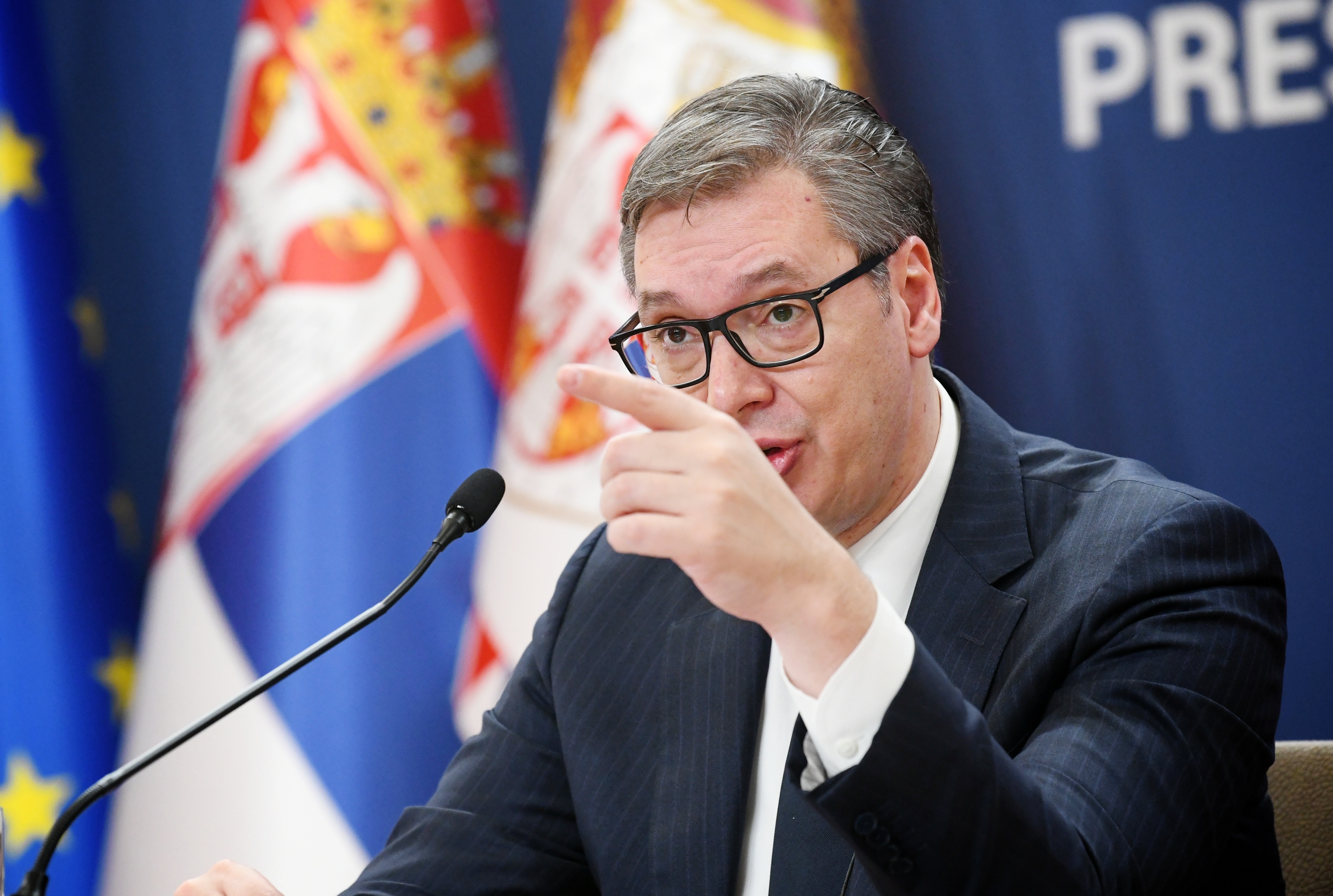 Beograd 04.01.2023. Aleksandar Vučić. Obraćanje predsednika Srbije Aleksandra Vučića grimasa Foto: Vesna Lalić/Nova.rs