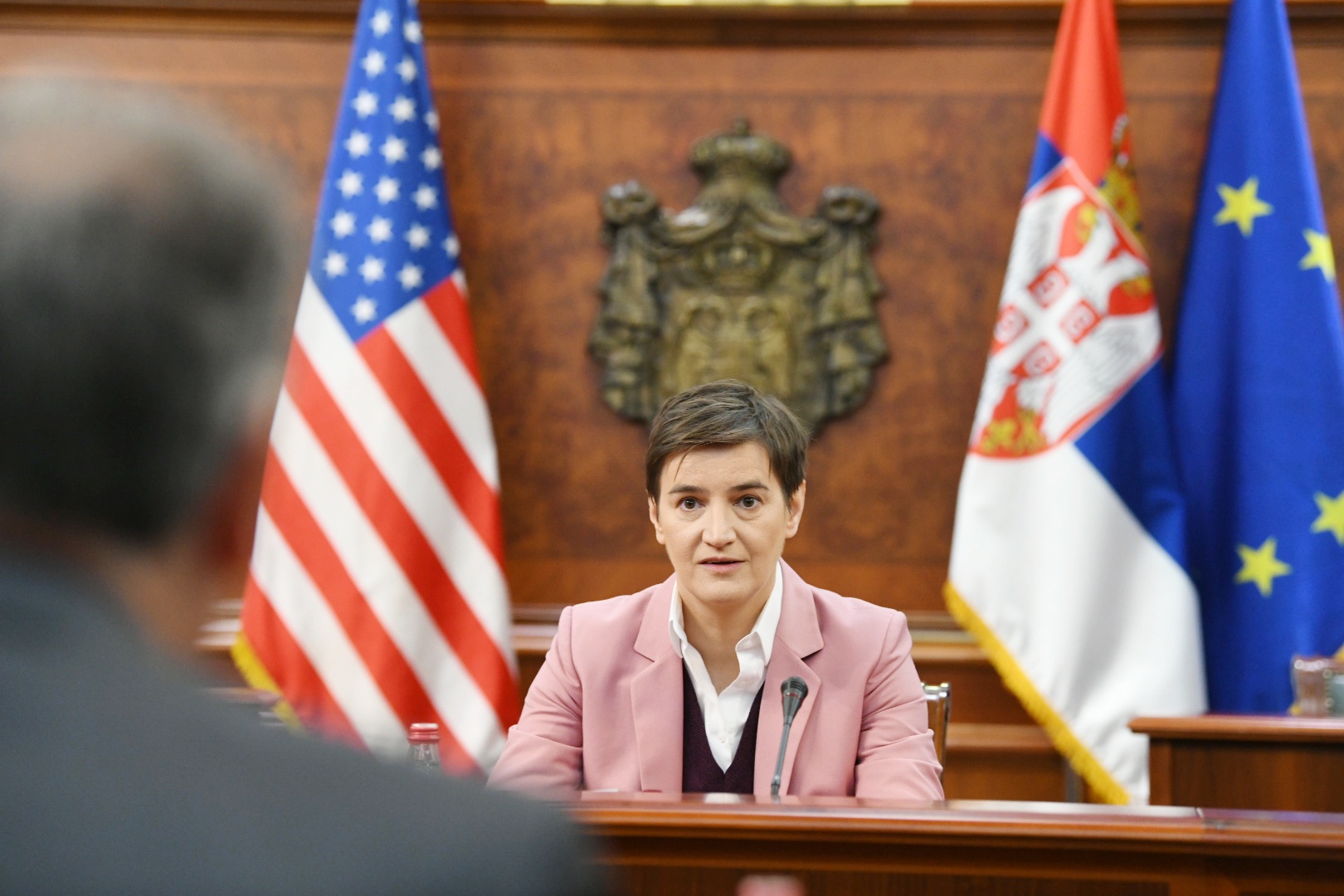 Beograd 20.10.2022. Sastanak Ane Brnabić sa Gabrijelom Eskobarom i Kristoferom Hilom. Vlada Srbije Foto: Vesna Lalić/Nova.rs