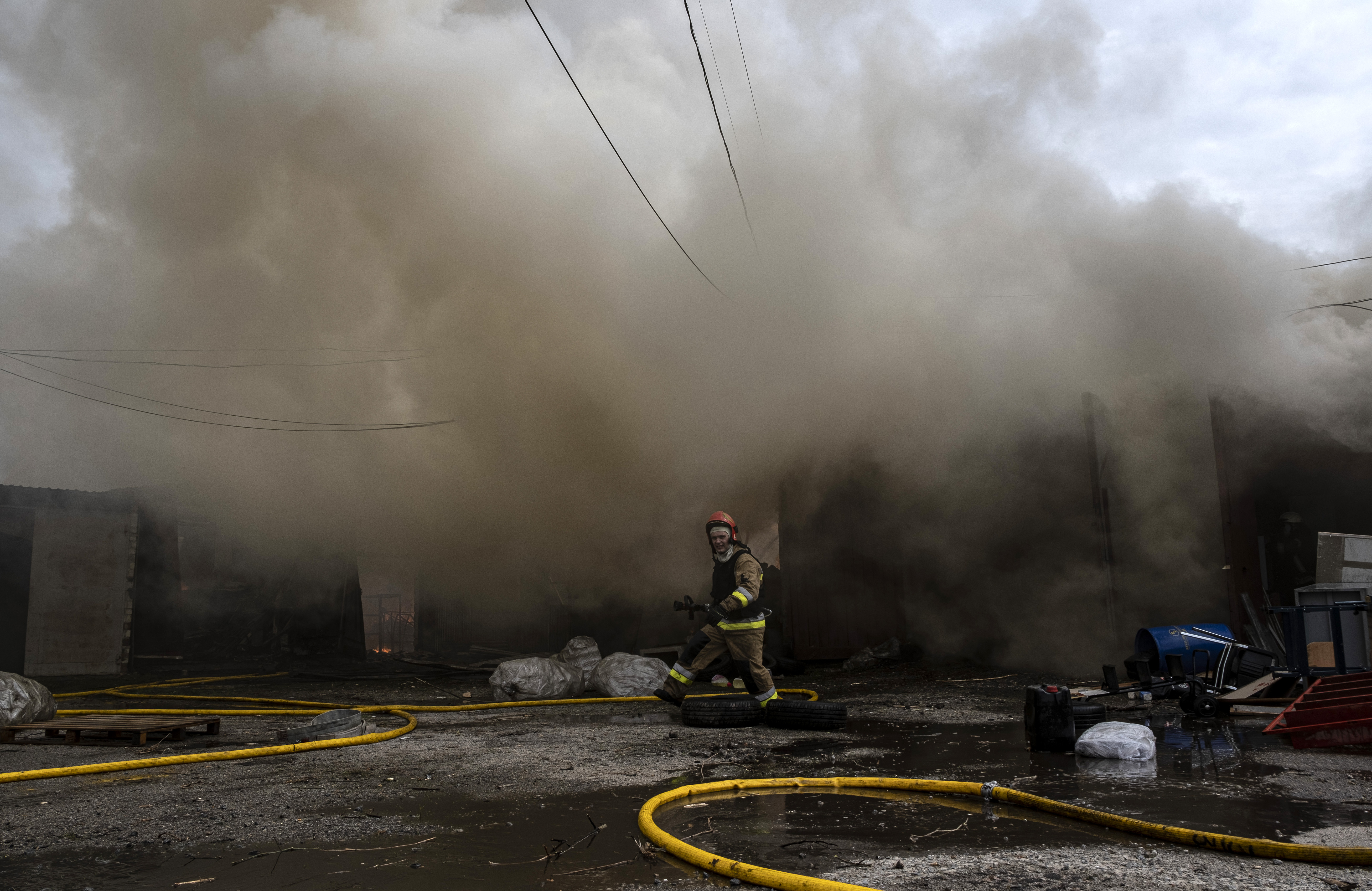 Aftermath of shelling in Kharkiv