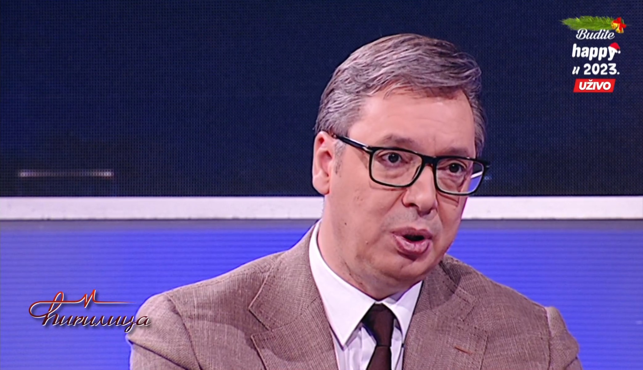 Aleksandar Vučić, emisija Ćirilica Foto: Printscreen/Happy