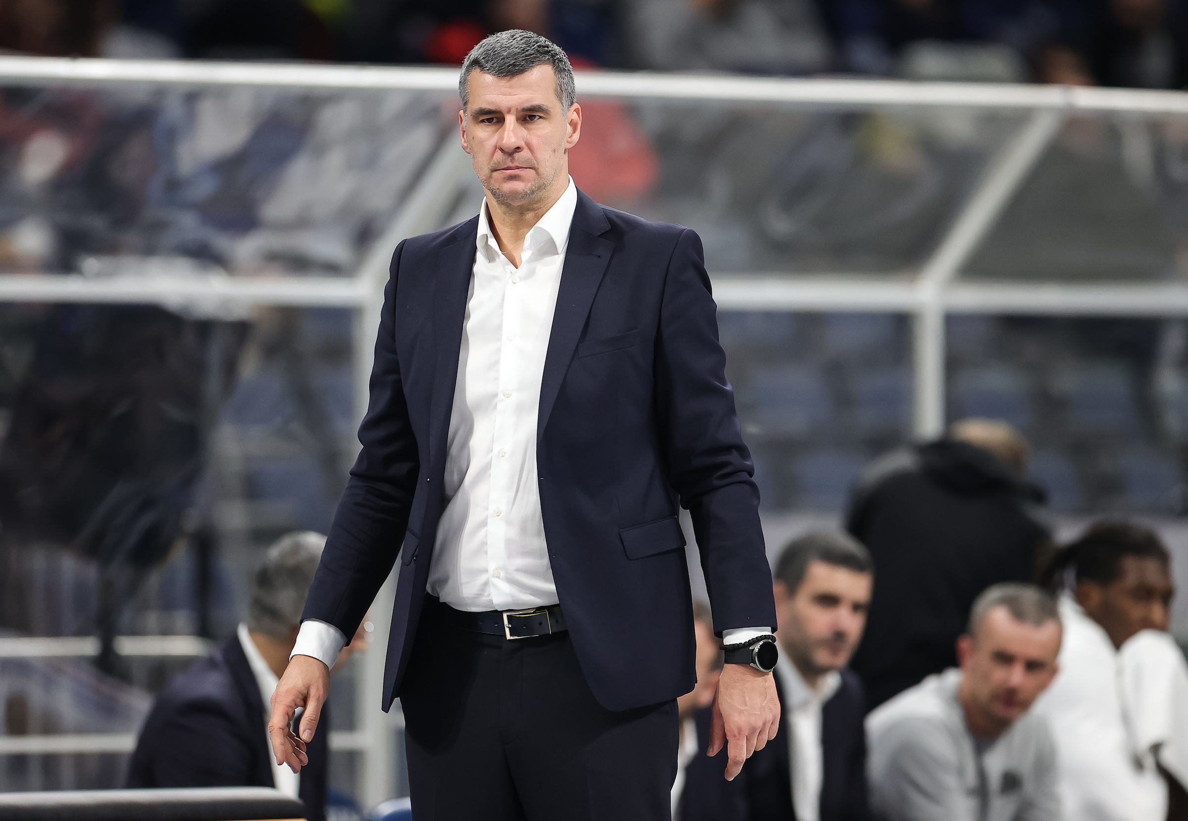 head coach Vladimir Jovanovic during the Aba League Season 2022-2023 match between Partizan and Buducnost at Stark Arena on November 04, 2022 in Belgrade, Serbia. (Photo by Srdjan Stevanovic/Starsport.rs ©)