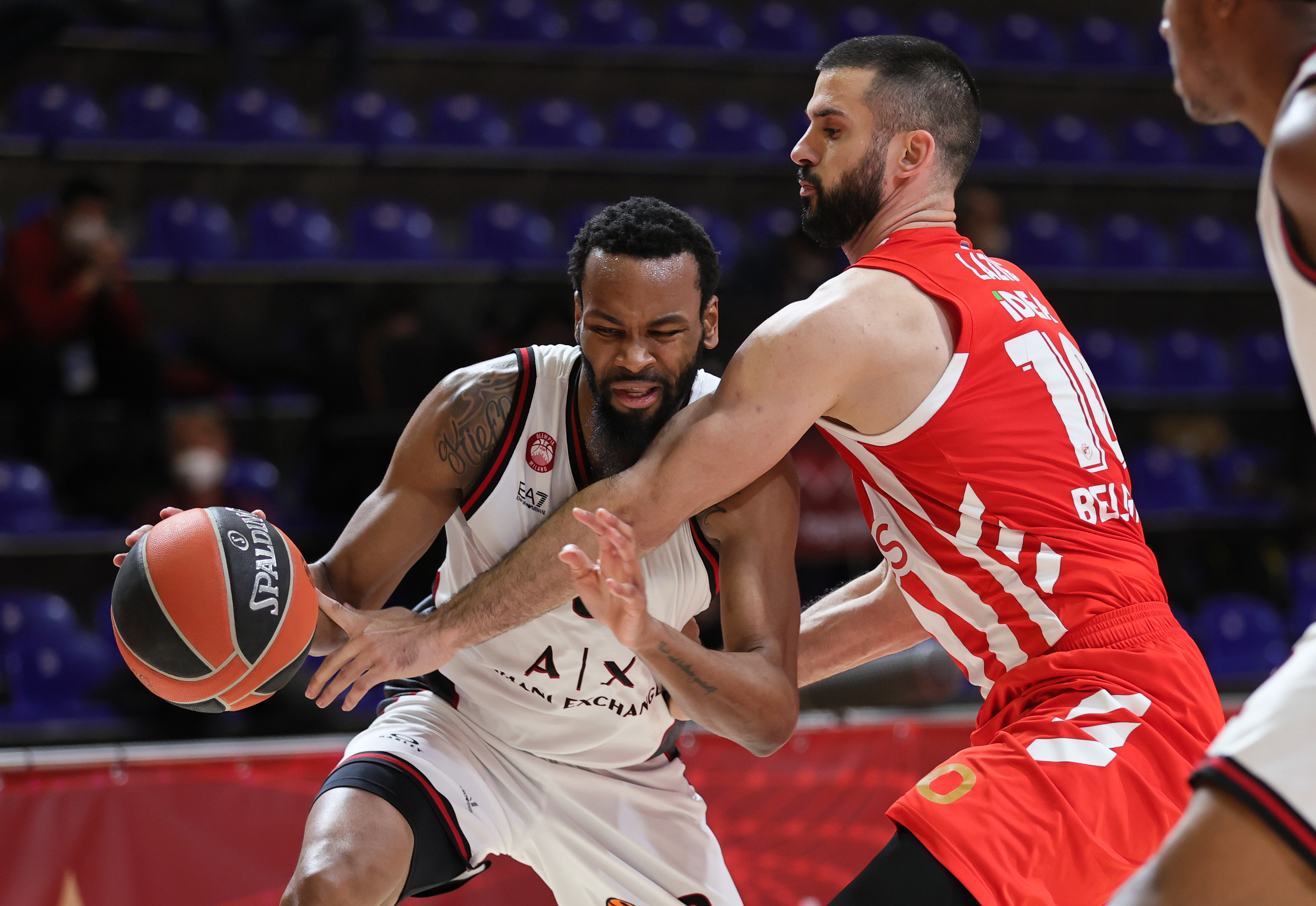 Euroleague-Crvena Zvezda v Armani Milan
Kevin Punter (L) and Branko Lazic
Beograd, 30.03.2021.
foto: Srdjan StevanovicStarsportphoto ©