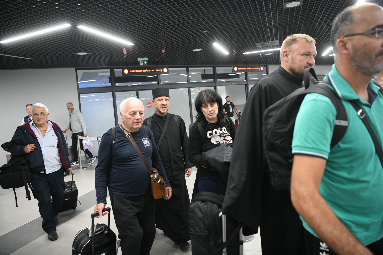 Beograd 08.10.2023. Aerodrom Nikola Tesla, putnici evakuisani iz Izraela, let iz Tel Aviva Foto: Vesna Lalić/Nova.rs