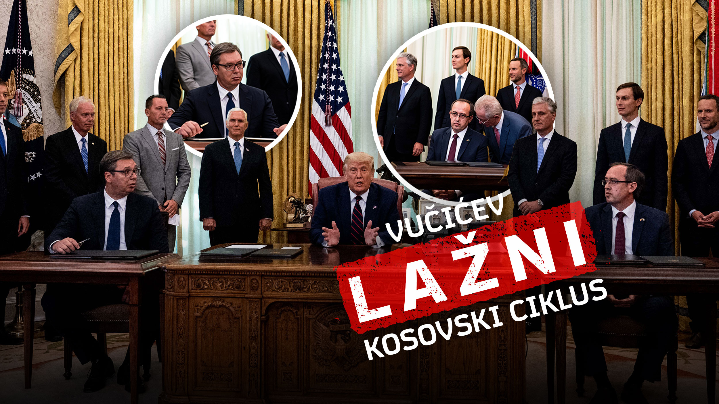 Vučićev lažni kosovski ciklus, Sporazum Trampa, Vučića i Hotija