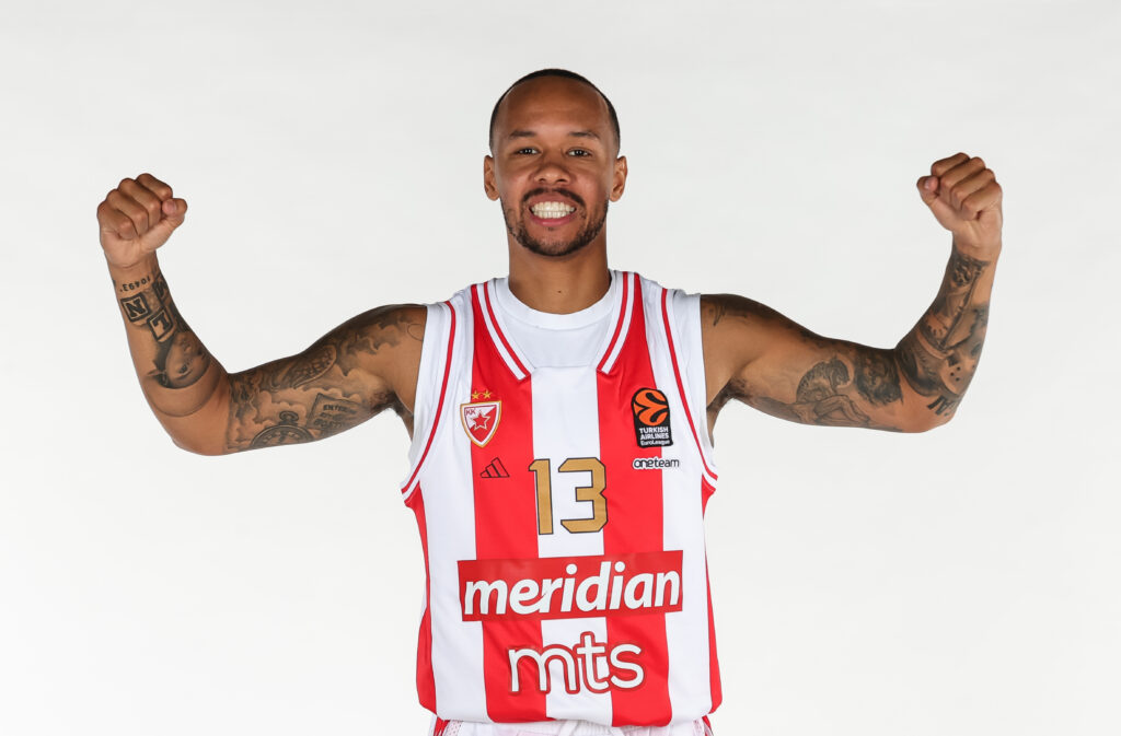 Shabazz Napier during the 2023/2024 Turkish Airlines EuroLeague Media Day at Aleksandar Nikolic Hall on September 26, 2023 in Belgrade, Serbia. (Photo by Srdjan Stevanovic/Starsport.rs ©)