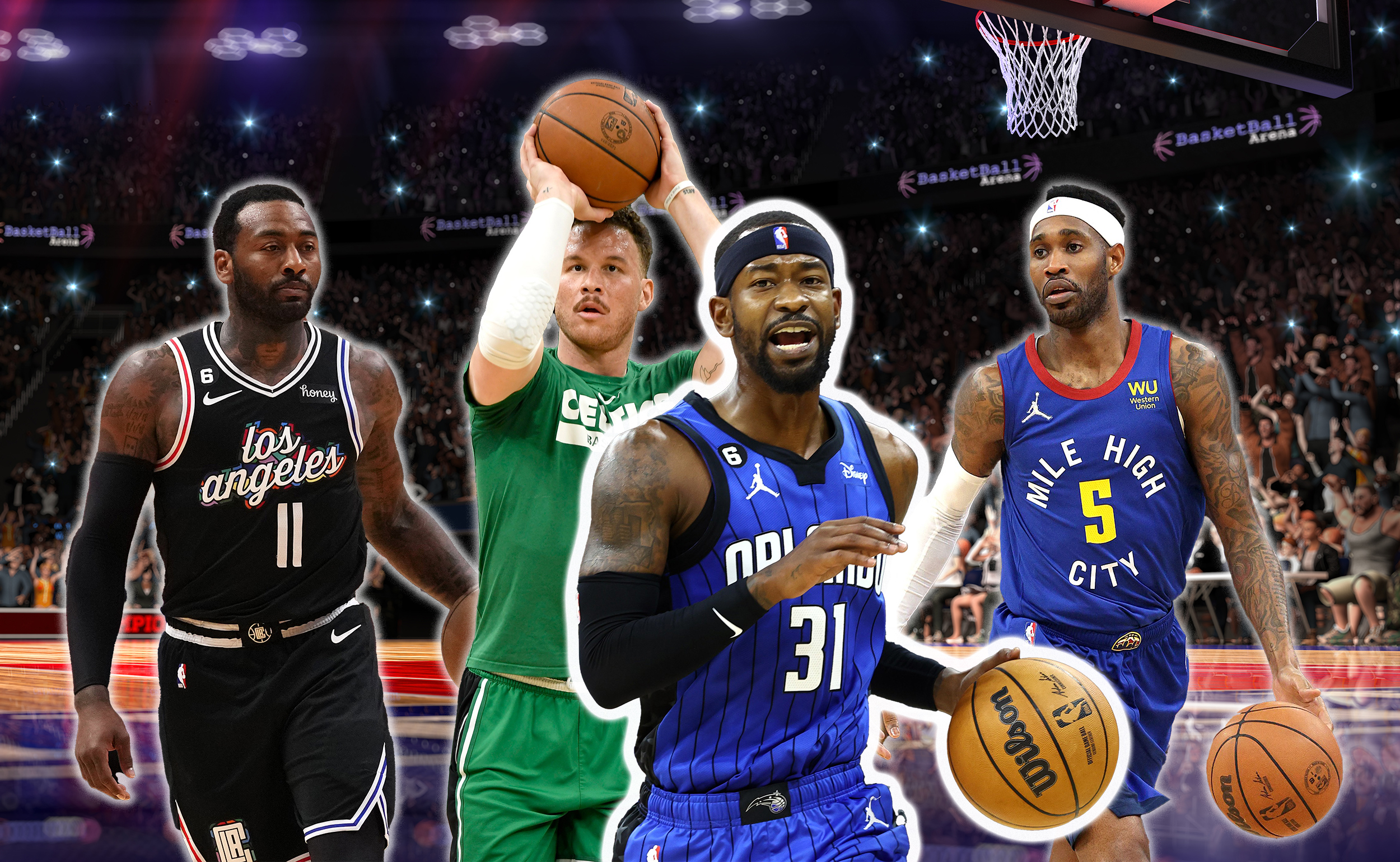 kombo John Wall (u dresu Clippersa), Blake Griffin (Boston), Terence Ross (Orlando) i Will Barton (Denver).