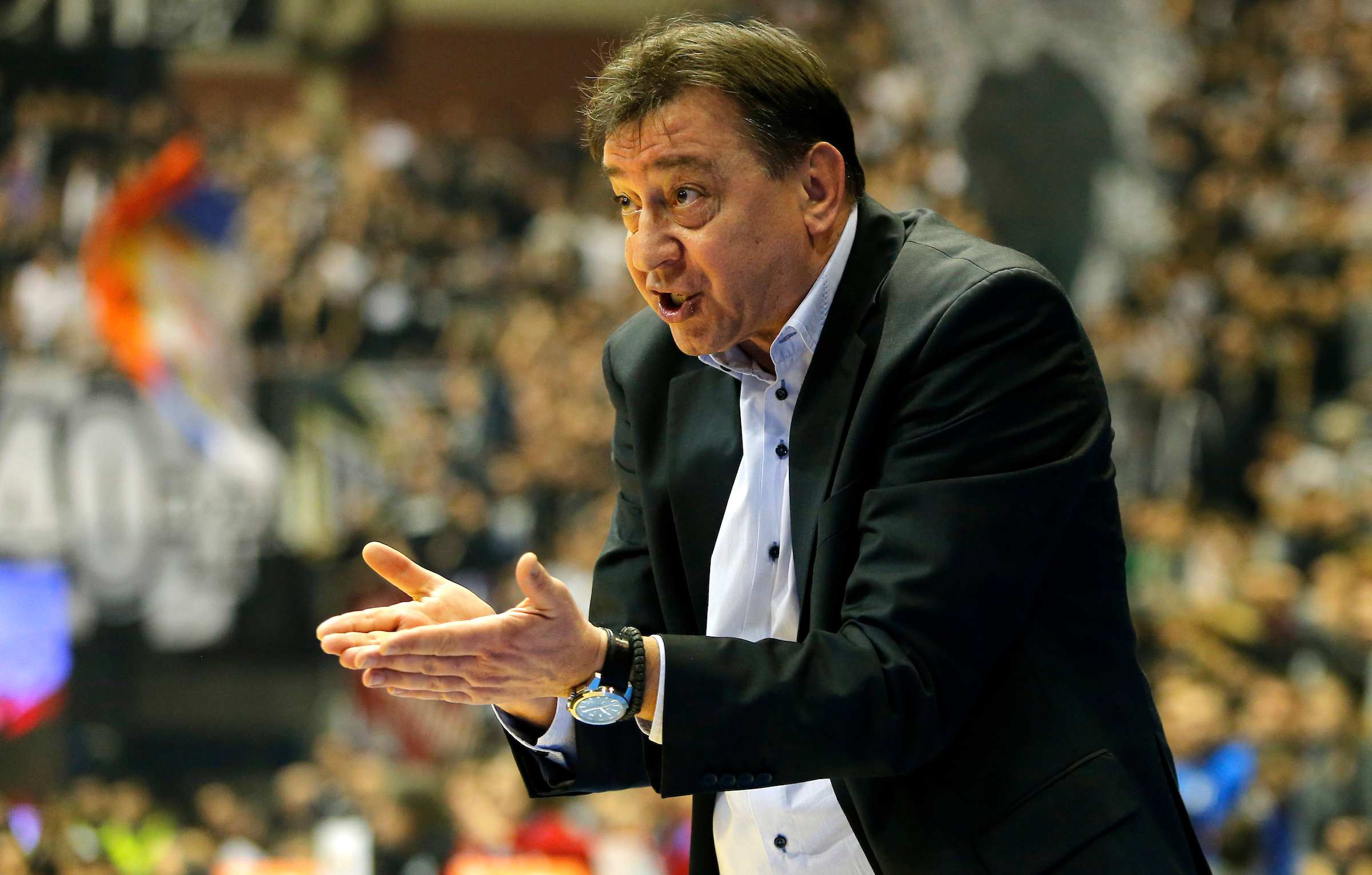 Zeljko Lukajic  Kosarkaska utakmica 19. kola regionalne ABA lige Partizan - Igokea , Beograd, Pionir dvorana, 24. Januar 2015. (credit image &amp; photo: Pedja Milosavljevic / STARSPORT).