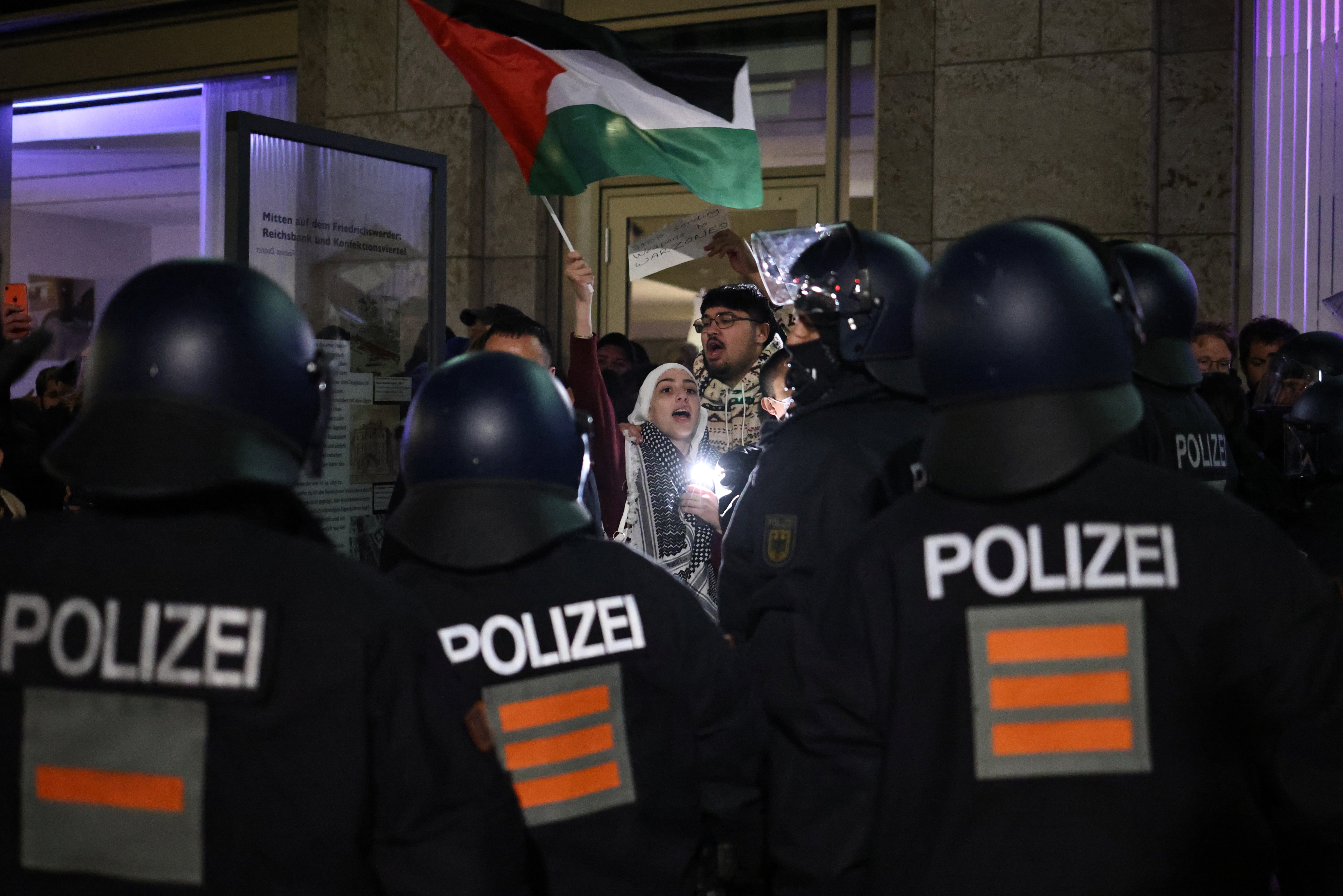 Rally in solidarity with Palestinians in Berlin