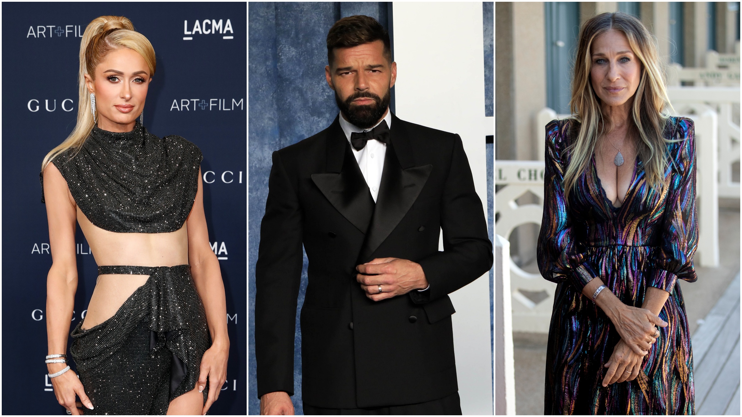 Paris Hilton, Riki Martin i Sara Džesika Parker, kombo Foto: EPA-EFE/CAROLINE BREHMAN/NINA PROMMER/ETIENNE LAURENT