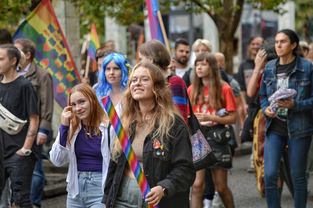 21, October, 2023, Podogorica - A gay parade was held in Podgorica. . Photo: R. R./ATAImages.
21, oktobar, 2023, Podgorica - Odrzana gej parada u Podgorici. . Photo: R. R./ATAImages.