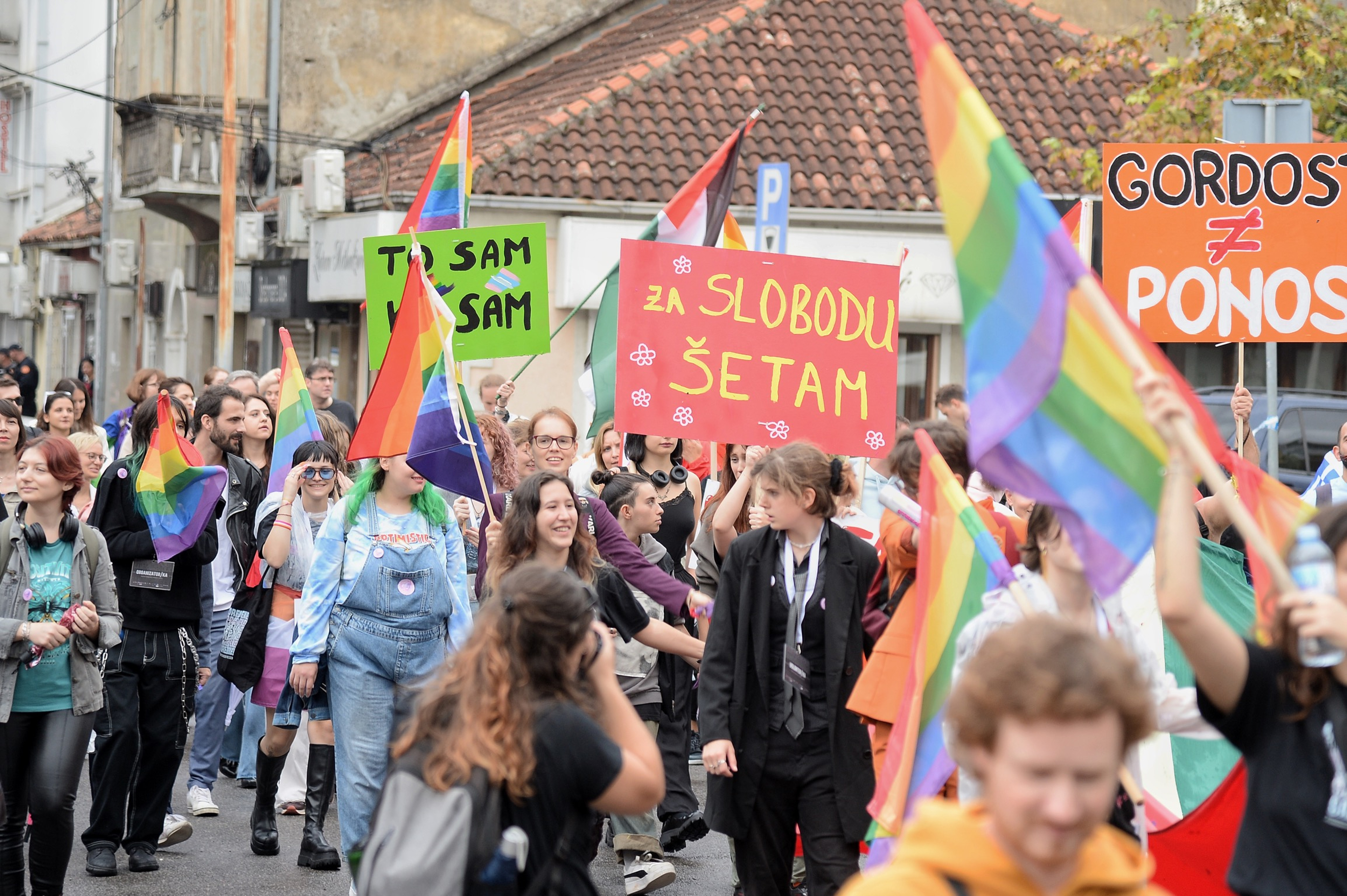 21, October, 2023, Podogorica - A gay parade was held in Podgorica. . Photo: R. R./ATAImages.
21, oktobar, 2023, Podgorica - Odrzana gej parada u Podgorici. . Photo: R. R./ATAImages.