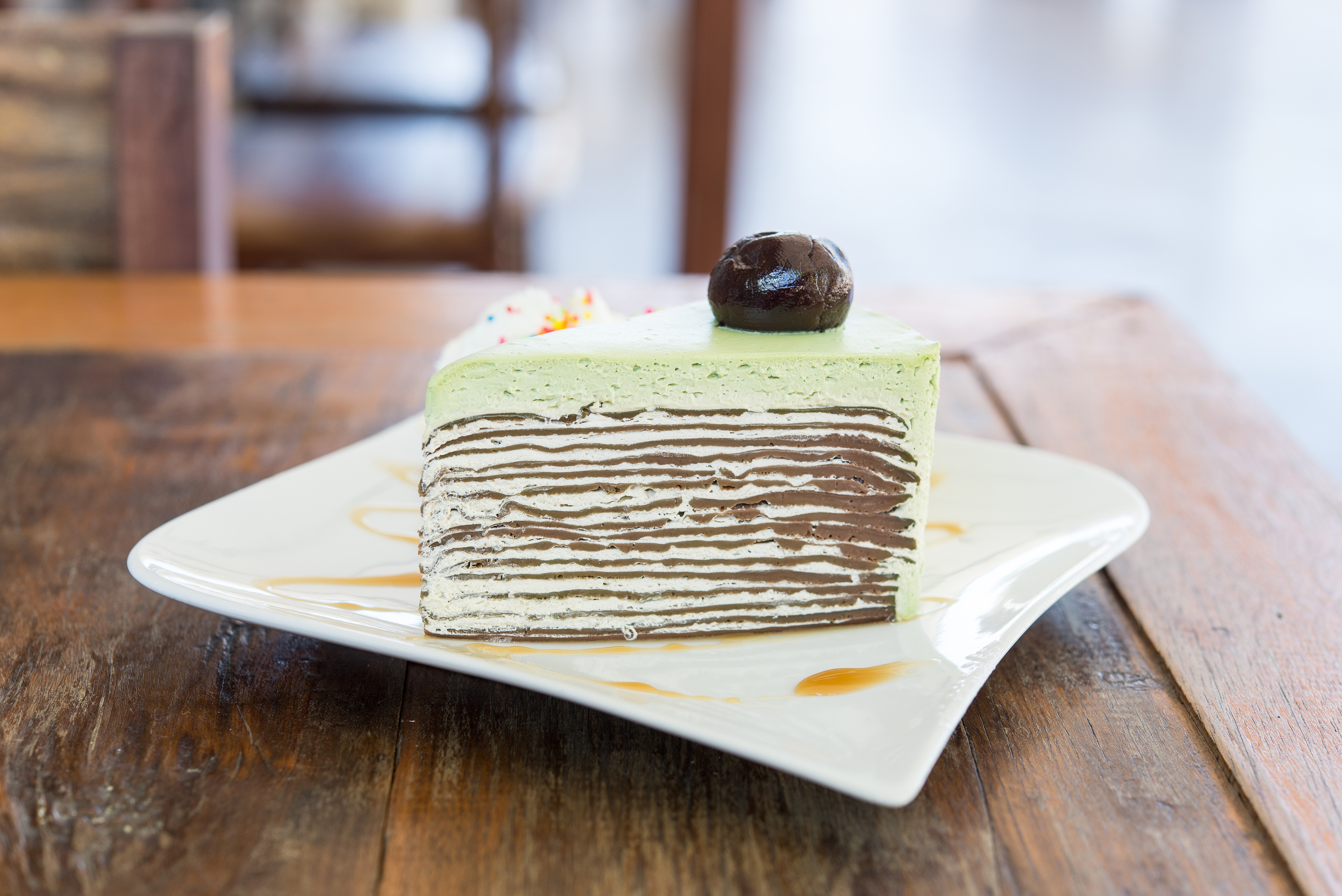 torta, parče torte, zelena torta