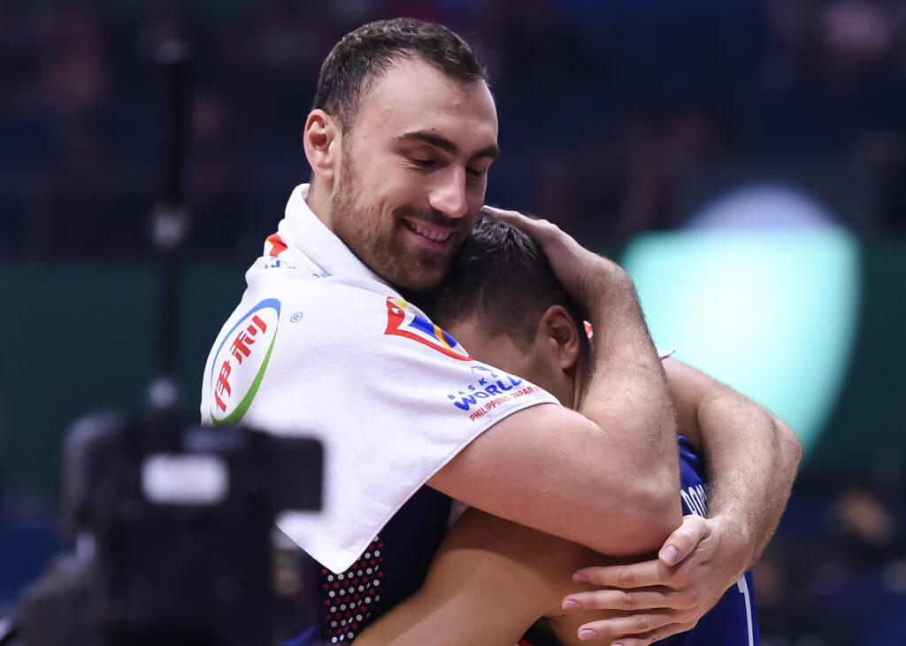 during the FIBA World Cup 2023 Second Round Group I match between Srbija and Dominikanska Republika at Araneta Coliseum on September  03, 2023 in Manila, Philippines. (Photo by Starsport.rs ©)