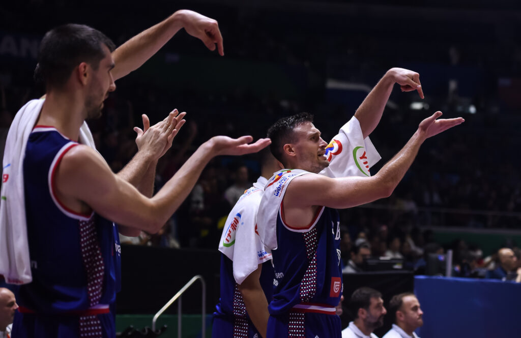 during the FIBA World Cup 2023 Second Round Group I match between Srbija and Dominikanska Republika at Araneta Coliseum on September  03, 2023 in Manila, Philippines. (Photo by Starsport.rs ©)