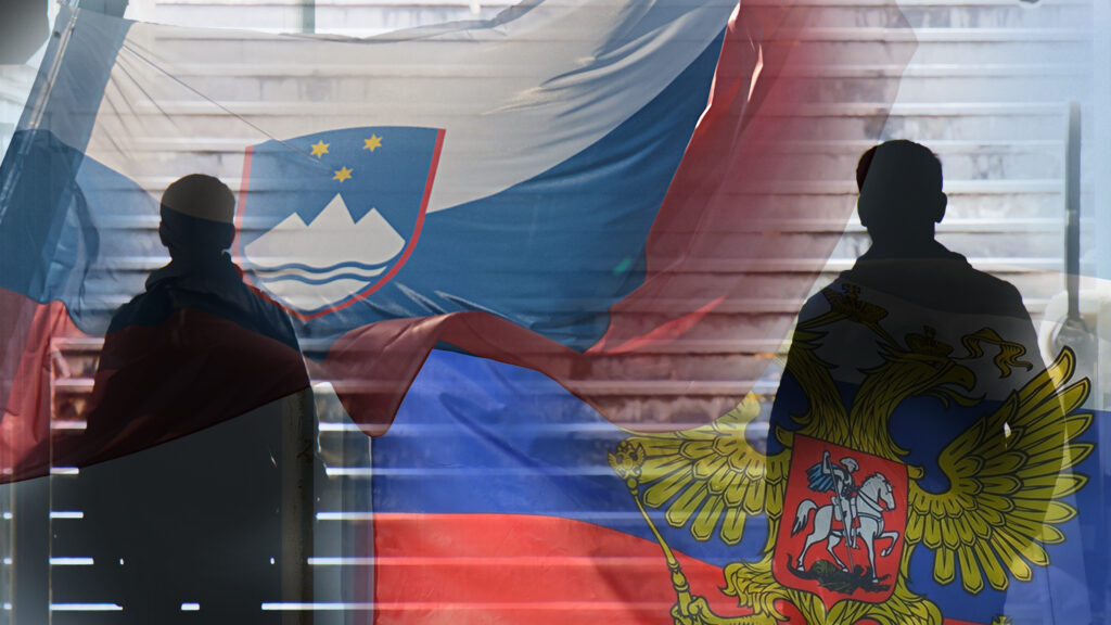 Slovenija Rusija siluete agenti. spijuni