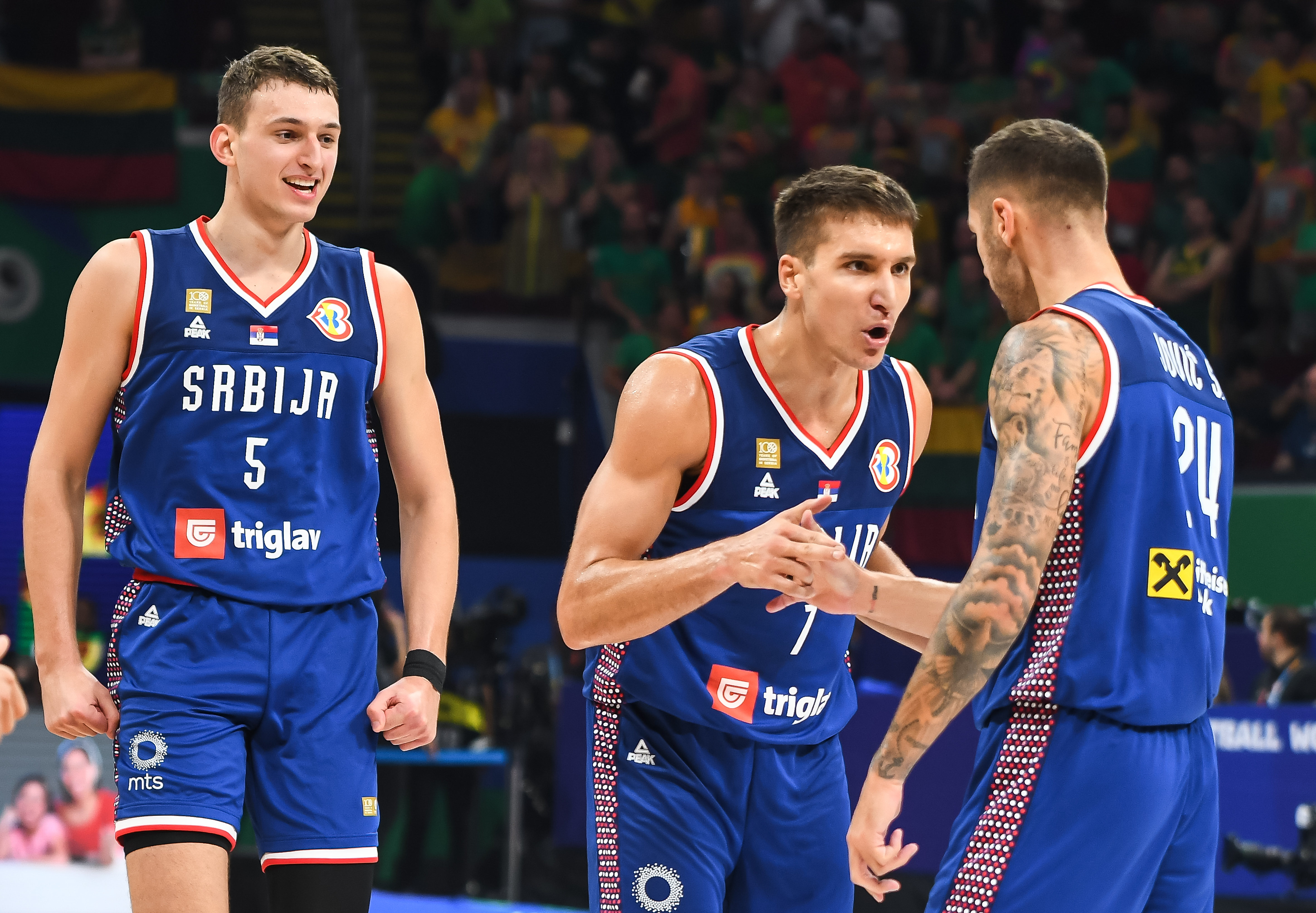 during the FIBA World Cup 2023 Quarter-Finals match between Srbija and Litvanija at Araneta Coliseum on September 05, 2023 in Manila, Philippines. (Photo by Starsport.rs ©)