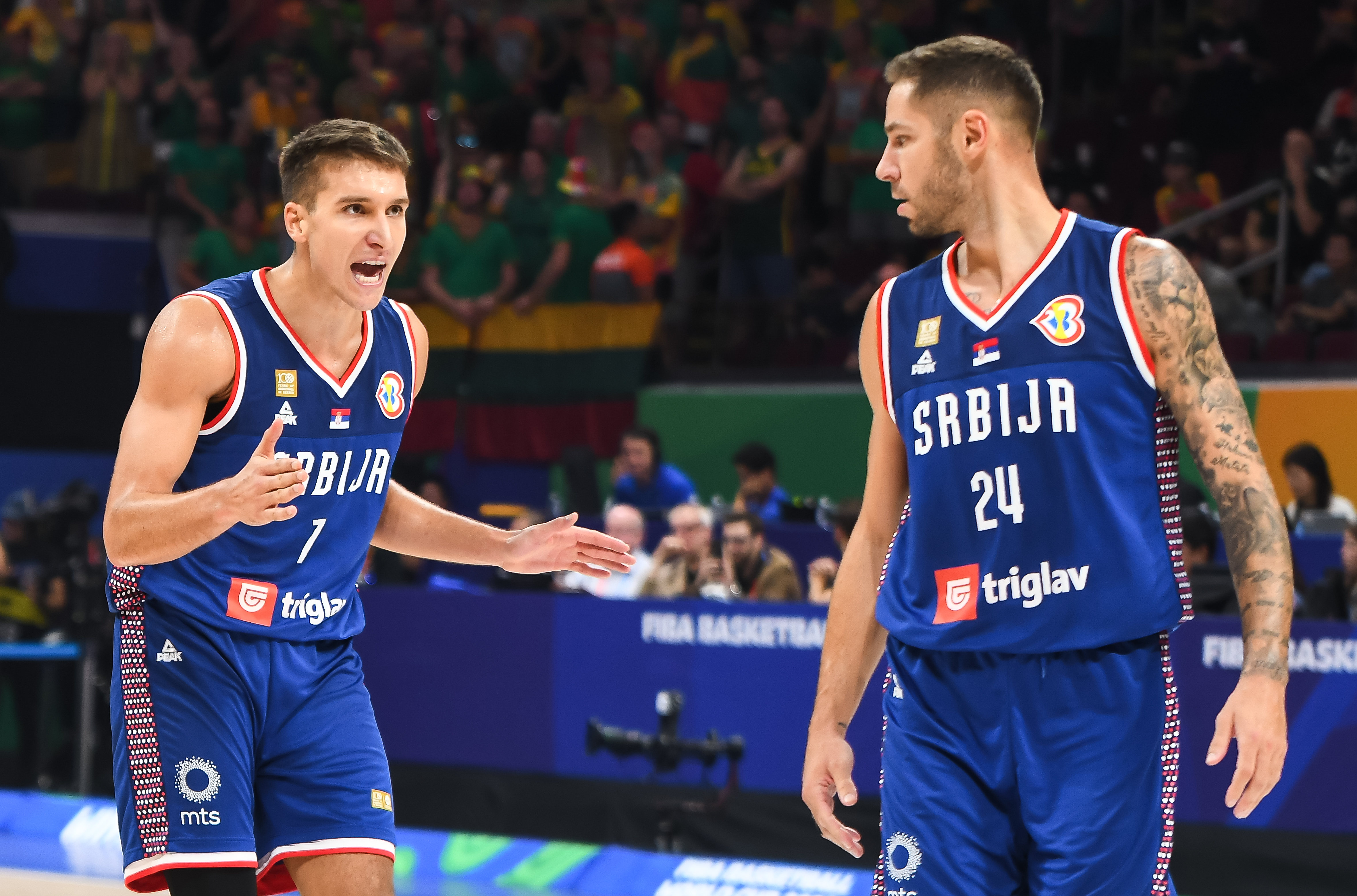 during the FIBA World Cup 2023 Quarter-Finals match between Srbija and Litvanija at Araneta Coliseum on September 05, 2023 in Manila, Philippines. (Photo by Starsport.rs ©)