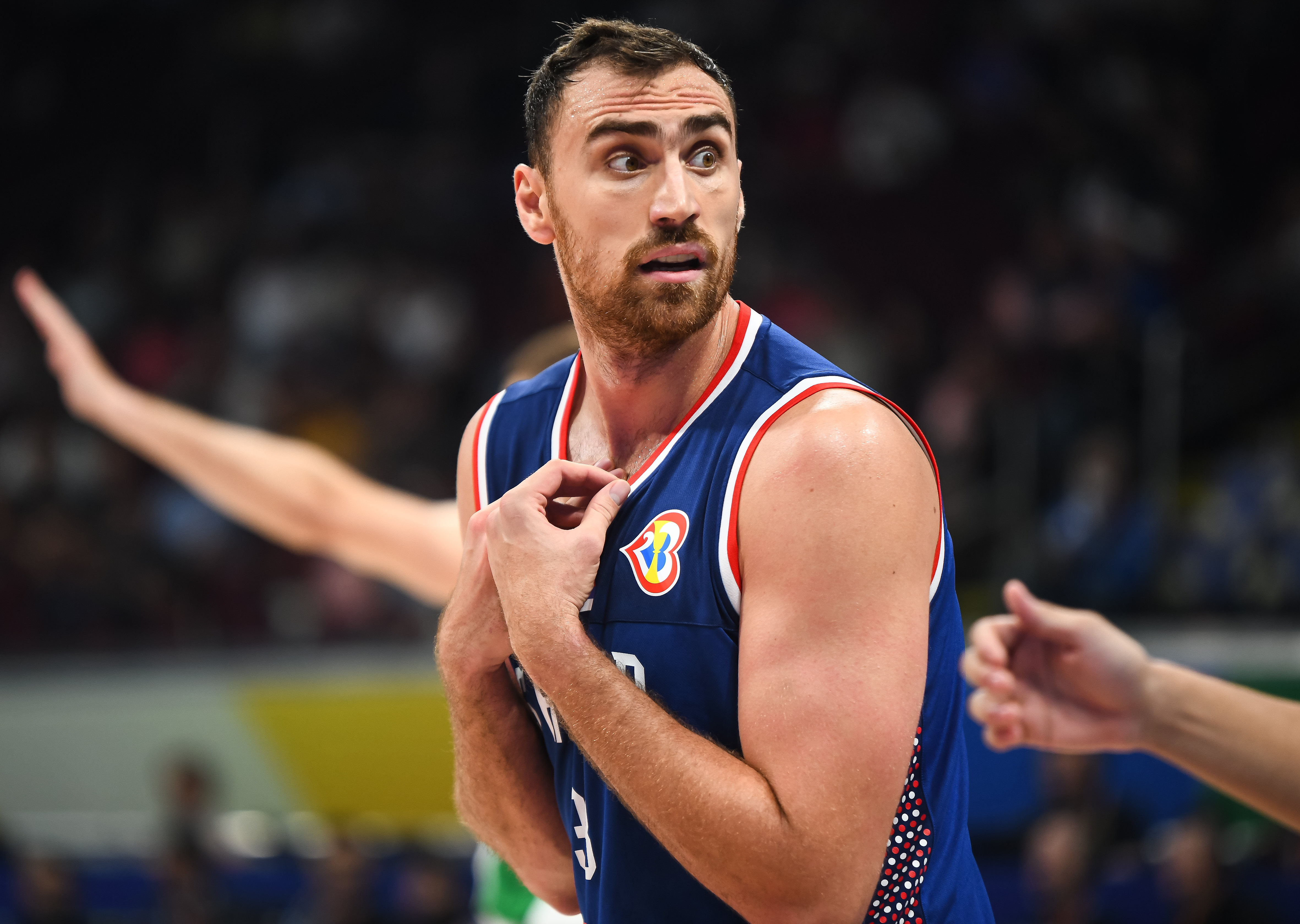 during the FIBA World Cup 2023 Quarter-Finals match between Srbija and Litvanija at Araneta Coliseum on September 05, 2023 in Manila, Philippines. (Photo by Starsport.rs ©)