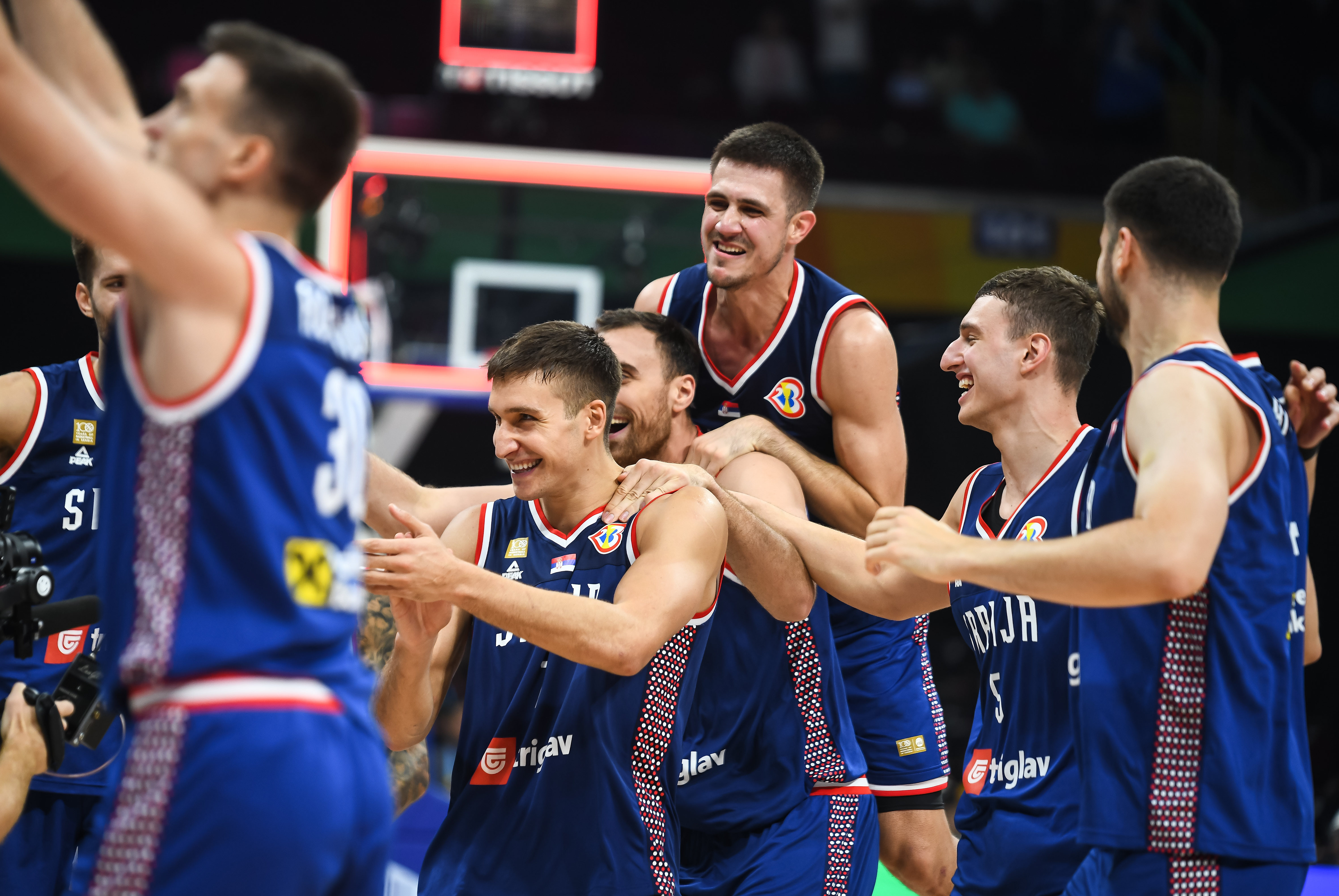 during the FIBA World Cup 2023 Quarter-Finals match between Srbija and Litvanija at Mall of Asia on September 05, 2023 in Manila, Philippines. (Photo by Starsport.rs ©)