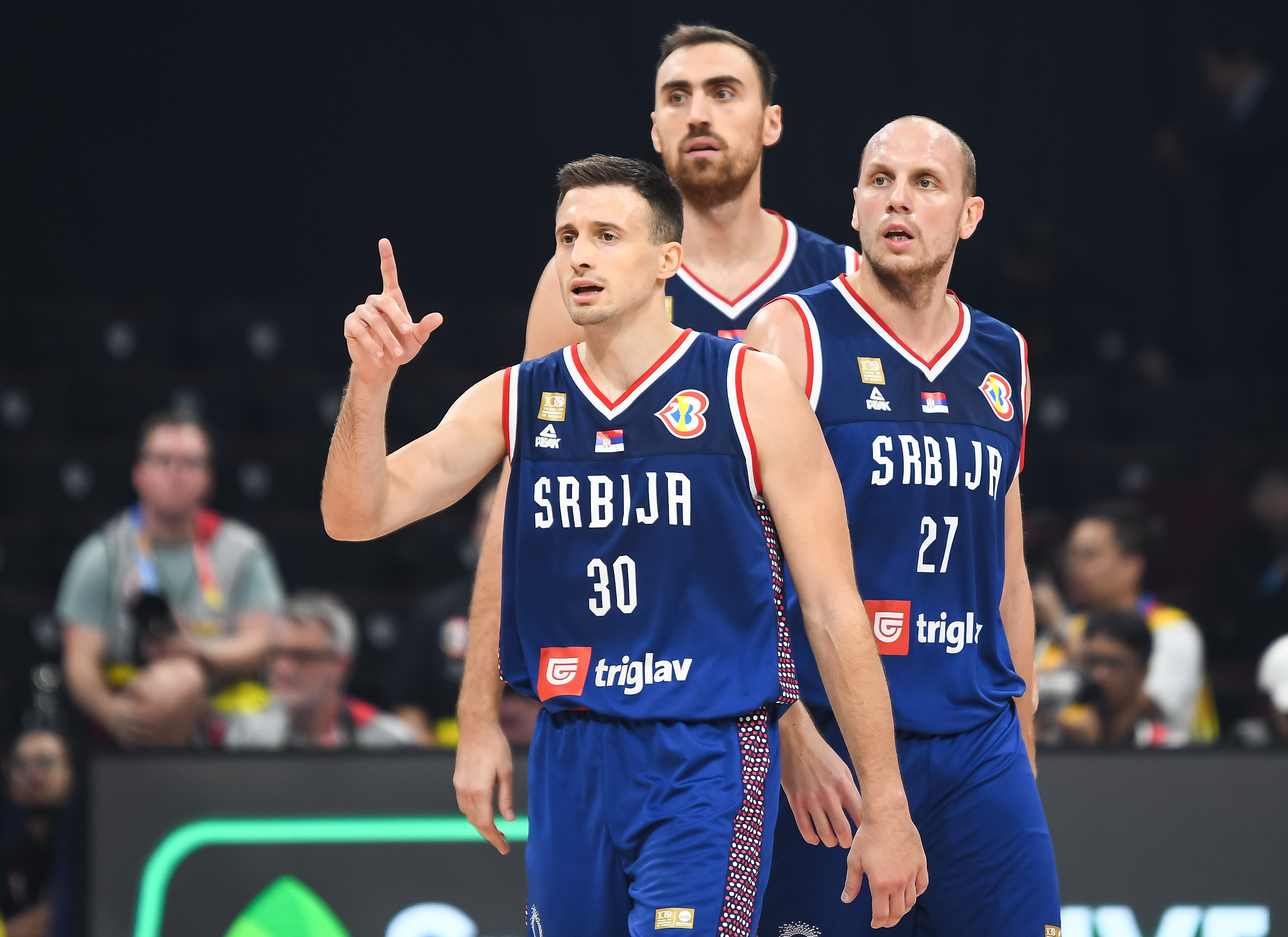 during the FIBA World Cup 2023 Quarter-Finals match between Srbija and Litvanija at Araneta Coliseum on September 05, 2023 in Manila, Philippines. (Photo by Starsport.rs ©)