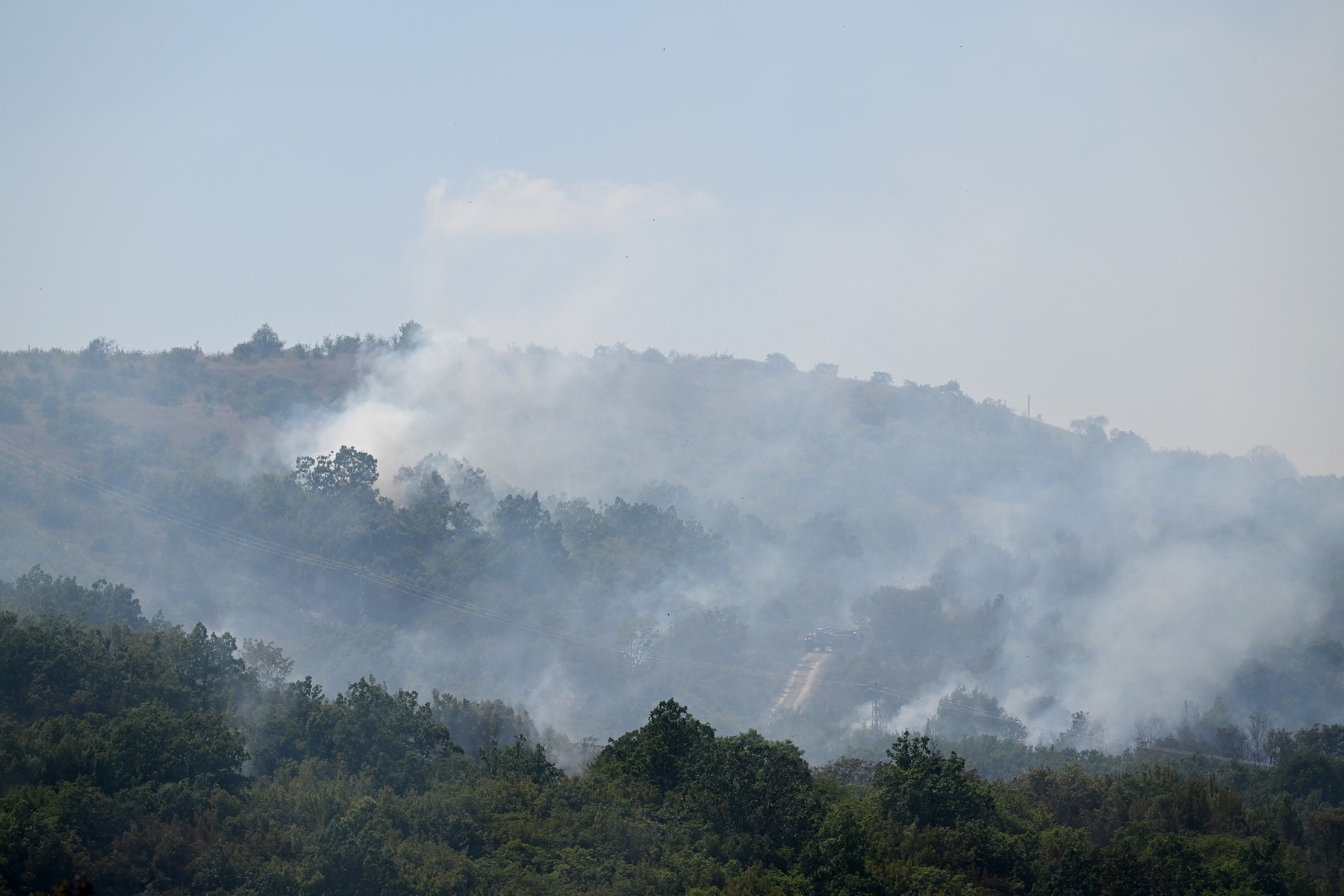 Fire broke out on the Turkish-Bulgarian border