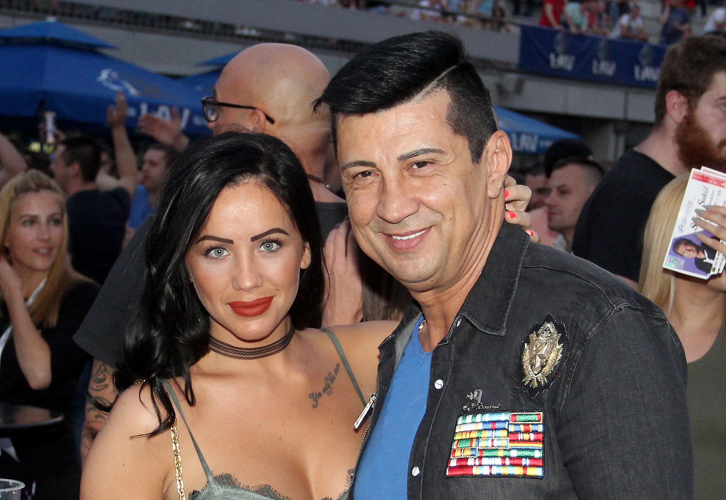 03, June, 2017, Belgrade - Concert of Sinan Sakic held in stadium Tasmajdan. Zoran Pejic - Peja and wife Dragana. Photo: Antonio Ahel/ATAImages
03, jun, 2017, Beograd - Koncert Sinana Sakica odrzan na stadionu Tasmajdan. Foto: Antonio Ahel/ATAImages