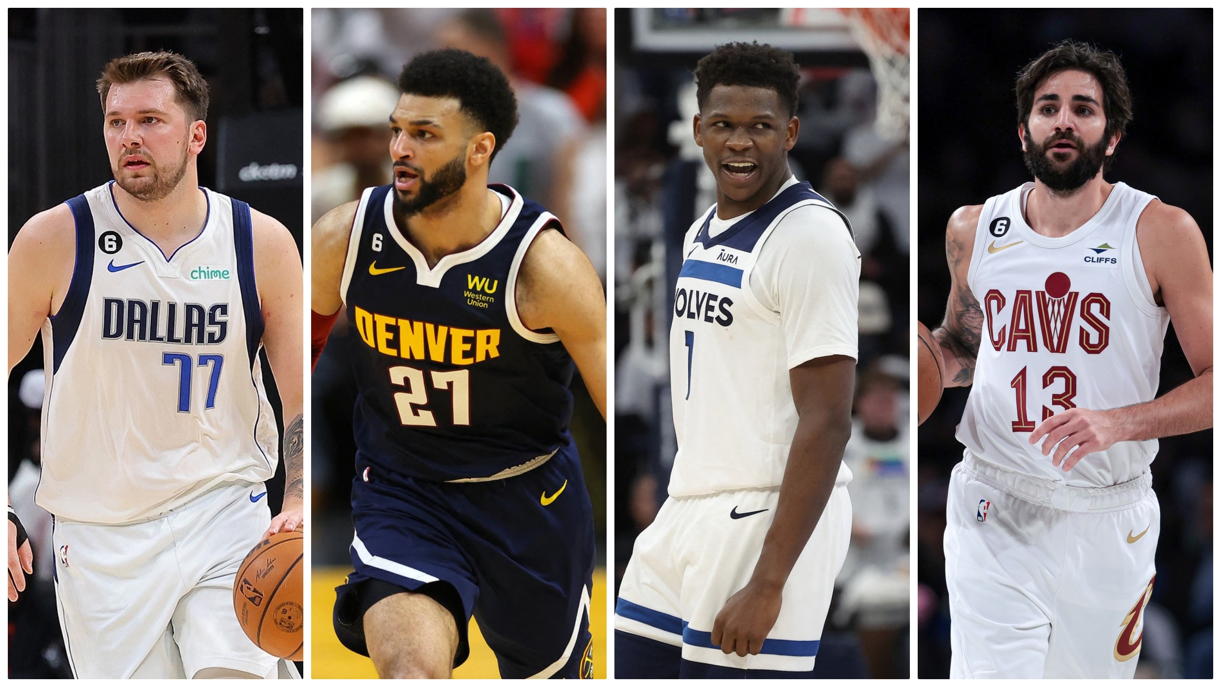 Luka Dončić, Jamal Murray, Anthony Edwards, Ricky Rubio