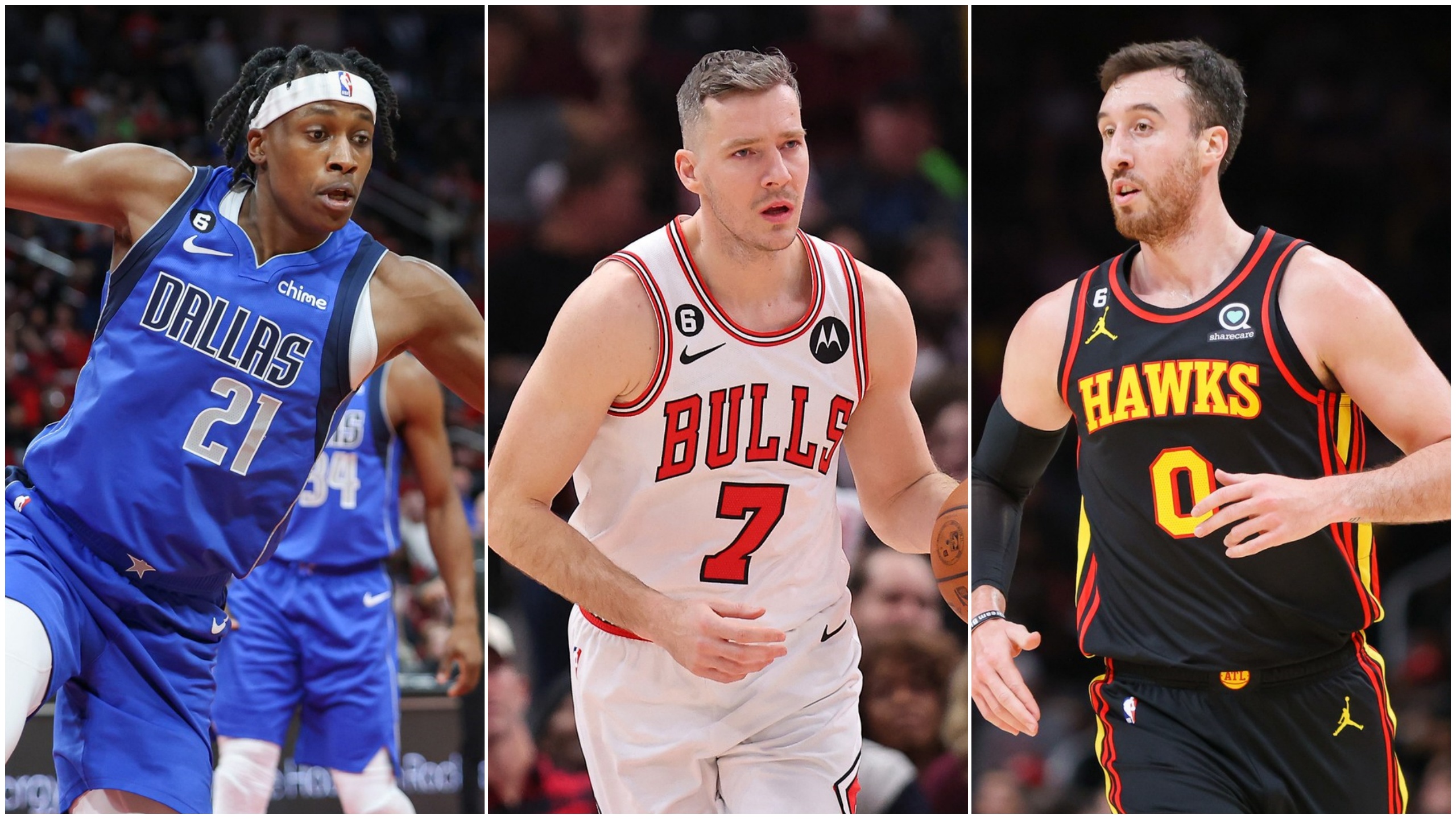 rank Ntilikina, Zoran Dragić, Frank Kaminsky, kombo Foto: USA TODAY Sports / ddp USA / Michael Reaves / Getty images / USA TODAY Sports / ddp USA / Profimedia