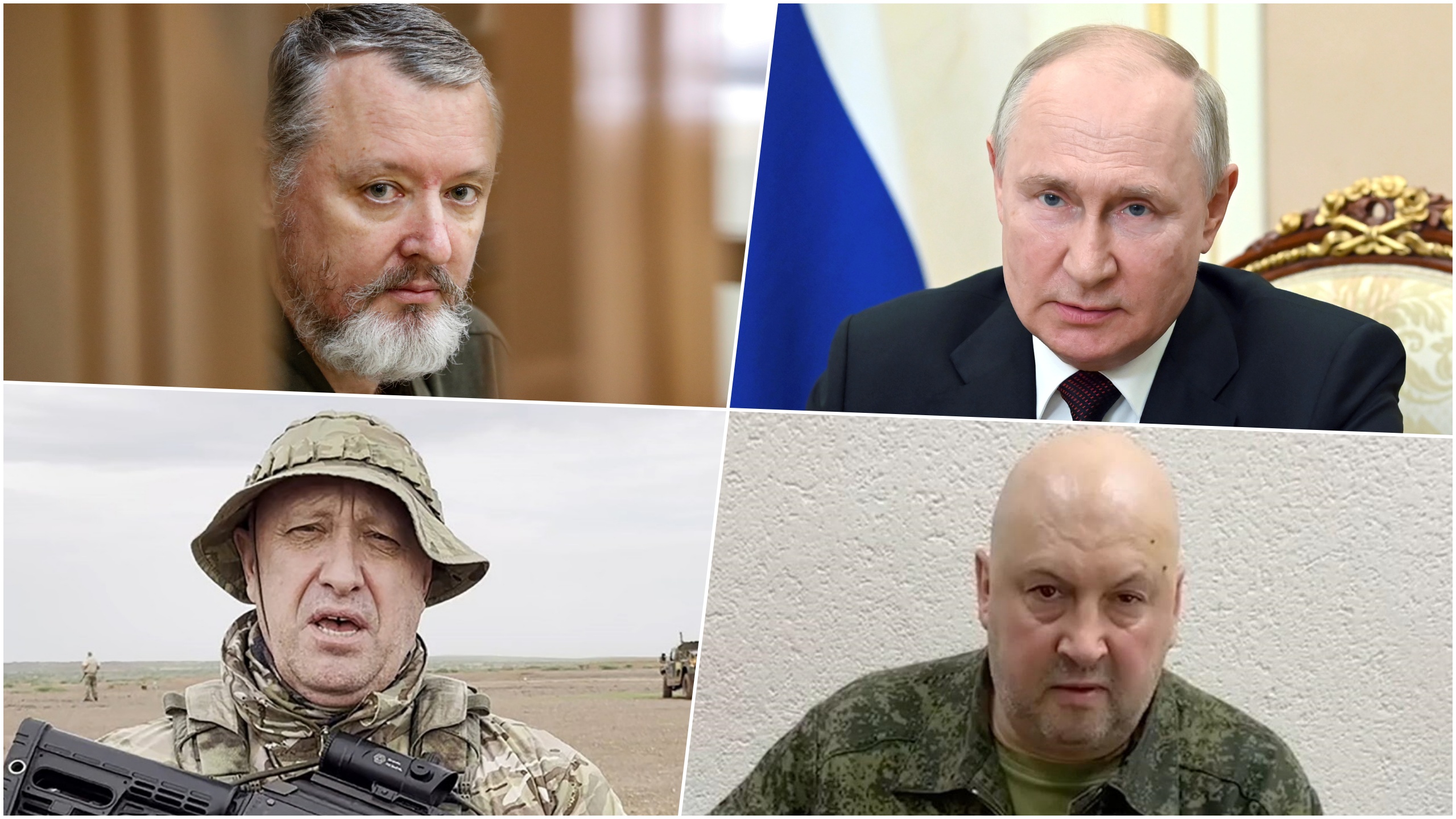 Igor Grkin, Putin, Prigožin i Sergej Surovikin, rusi, kombo
