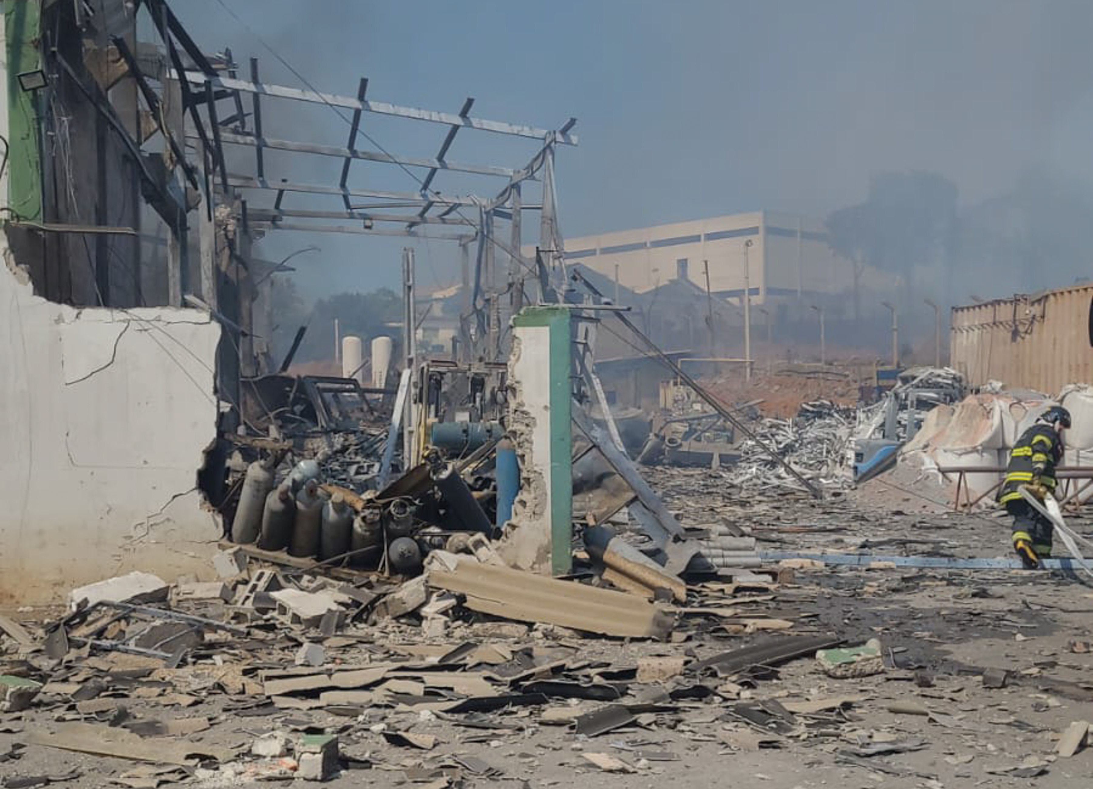 At least two dead and twelve injured in an explosion at a steel plant in Brazil