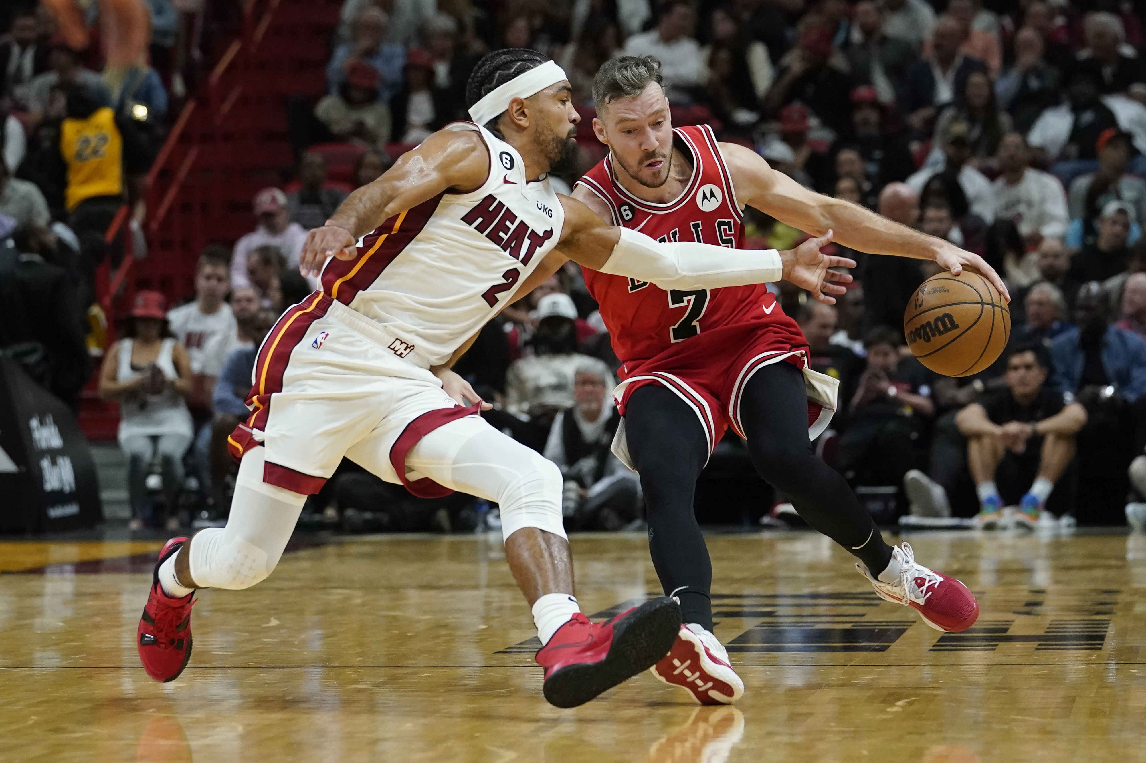 Bulls Heat Basketball