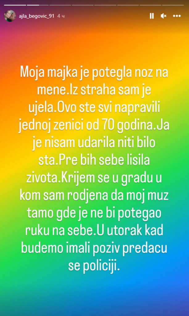 Dunja Ilić ujela majku Foto: Instagram/ajla_begovic_