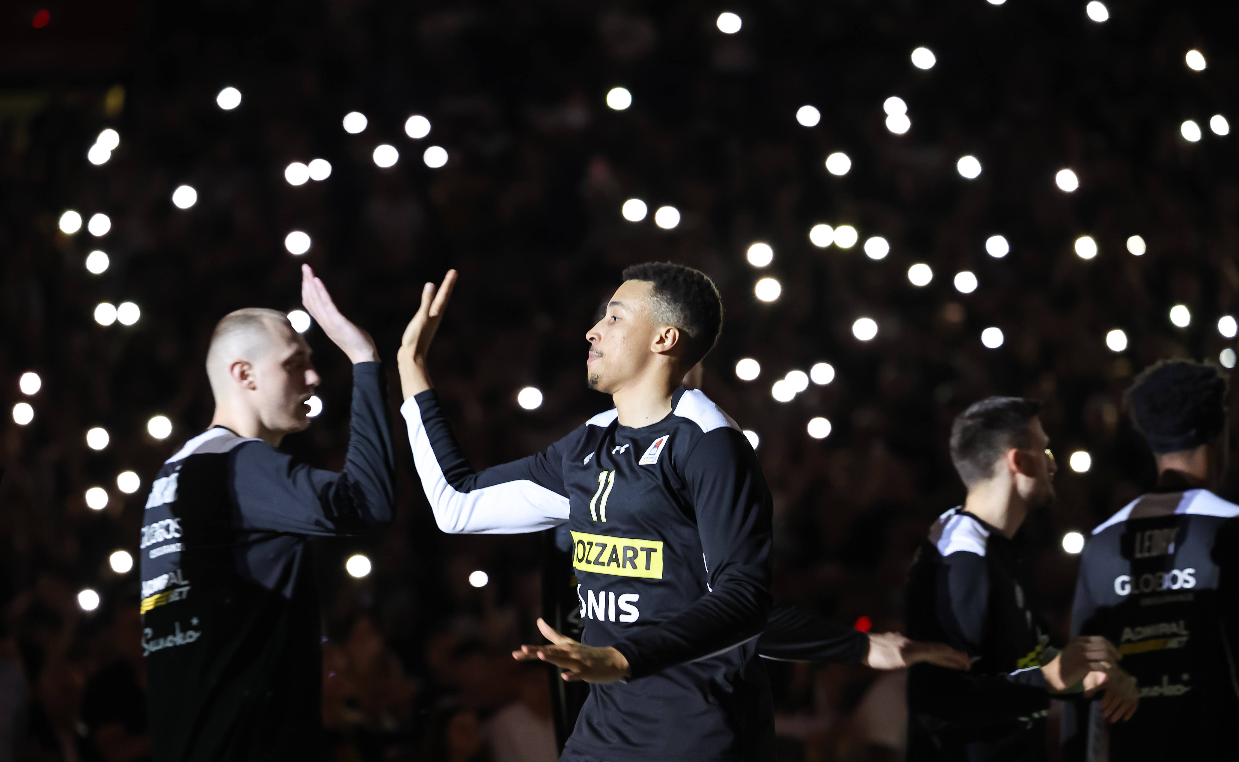 during the Aba League Season 2022-2023 Play Off Final Game 2 between Partizan and Crvena Zvezda at Stark Arena on June 15, 2023 in Belgrade, Serbia. (Photo by Srdjan Stevanovic/Starsport.rs ©)