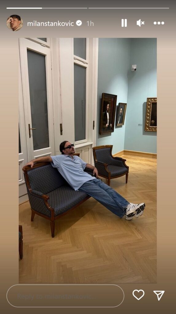 Milan Stanković u muzeju, muzej Foto: Printscreen/Instagram/milanstankovic