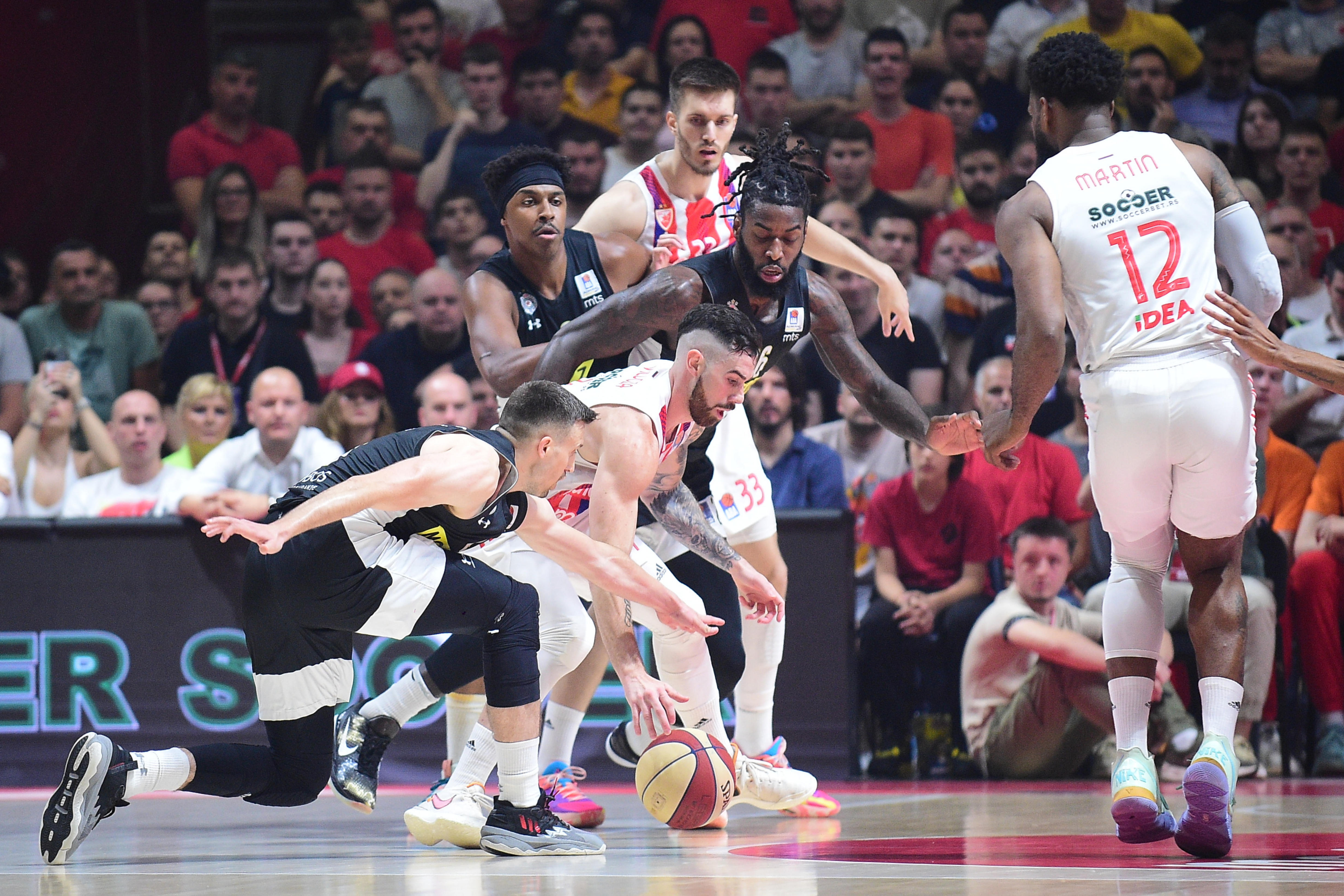 4th game of ABA league finals between kk Crvena Zvezda and kk Partizan, played on June 20th 2023 at Belgrade, Serbia, Aleksandar Nikolic hall. (Photo by Dusan Milenkovic/Starsport.rs ©)