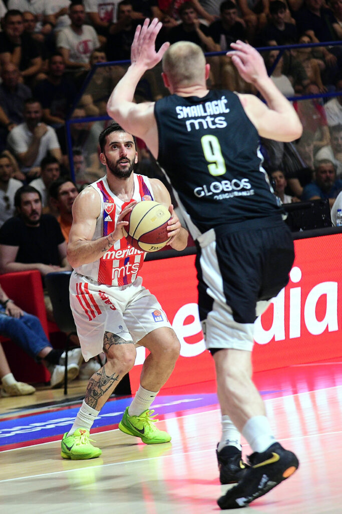 4th game of ABA league finals between kk Crvena Zvezda and kk Partizan, played on June 20th 2023 at Belgrade, Serbia, Aleksandar Nikolic hall. (Photo by Dusan Milenkovic/Starsport.rs ©)