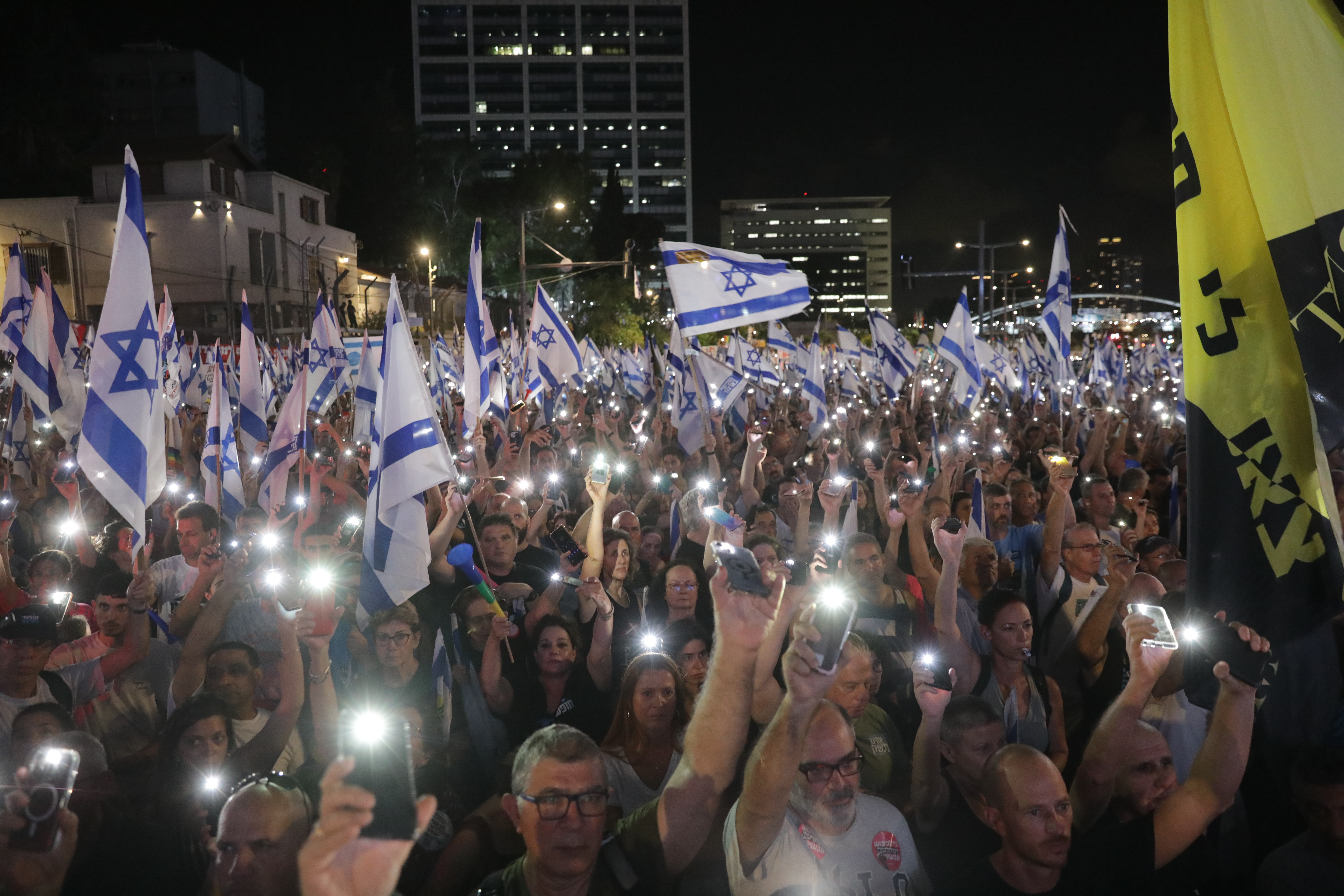 Anti government protests in Tel Aviv