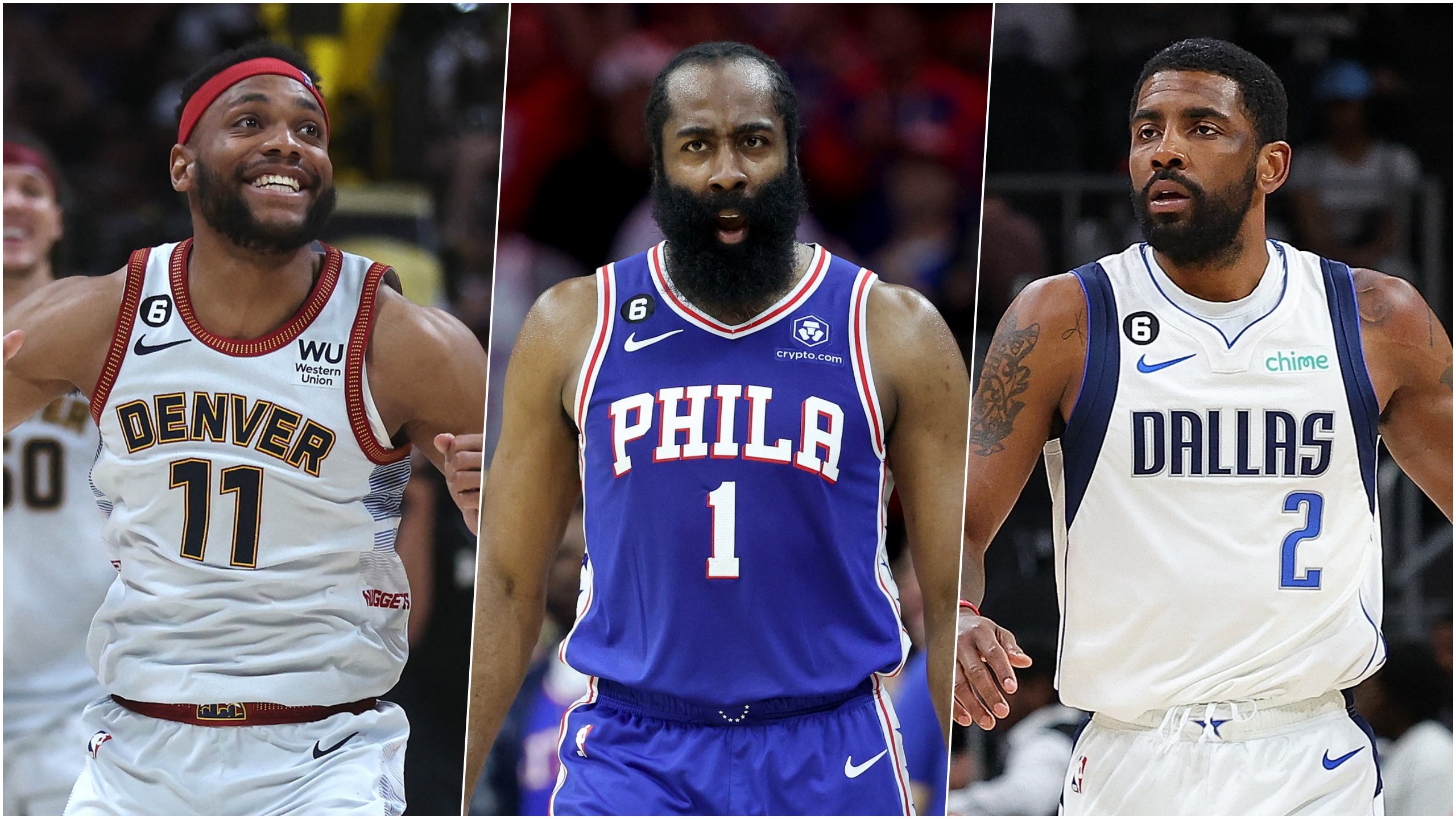 Bruce Brown, James Harden, košarkaši, košarka, kombo 
Foto: MATTHEW STOCKMAN / Getty images / Tim Nwachukwu / Getty images / Kevin C. Cox / Getty images / Profimedia