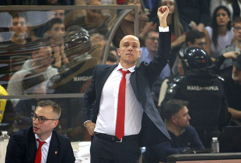 Carles Marco Kup Radivoja Koraca, kup Srbije, polufinale  Crvena Zvezda - Partizan kosarka, Nis, Srbija 17.2.2023.  photo: Pedja Milosavljevic/STARSPORT