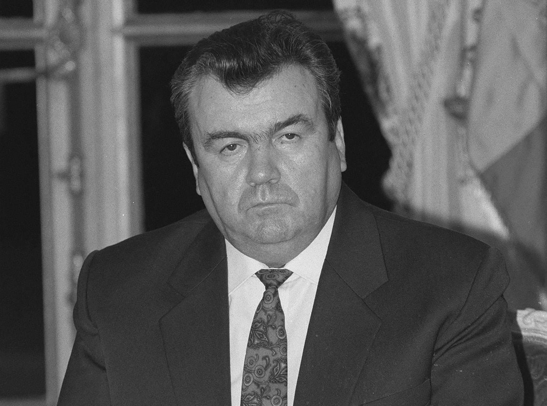 Picture taken 29 January 1993 in Paris of Moldovian president Mircea Snegur.,Image: 17388038, License: Rights-managed, Restrictions: , Model Release: no, Credit line: JEAN-LOUP GAUTREAU / AFP / Profimedia