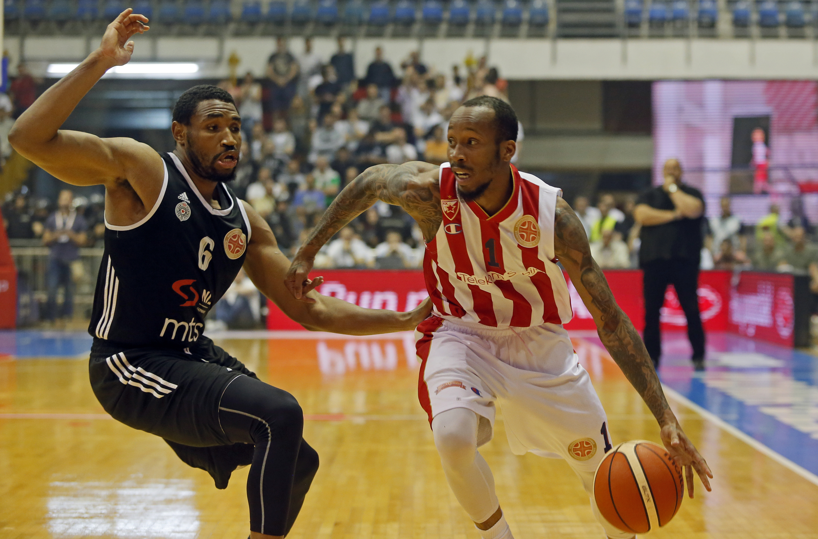 Kevin Andrew Jones Tarence Kinsey Crvena Zvezda - Partizan, KLS Kosarkaska Liga Srbije Finale treca utakmica  7.6.1016. JUN 7. 2016. (credit image &amp; photo: Pedja Milosavljevic / STARSPORT)