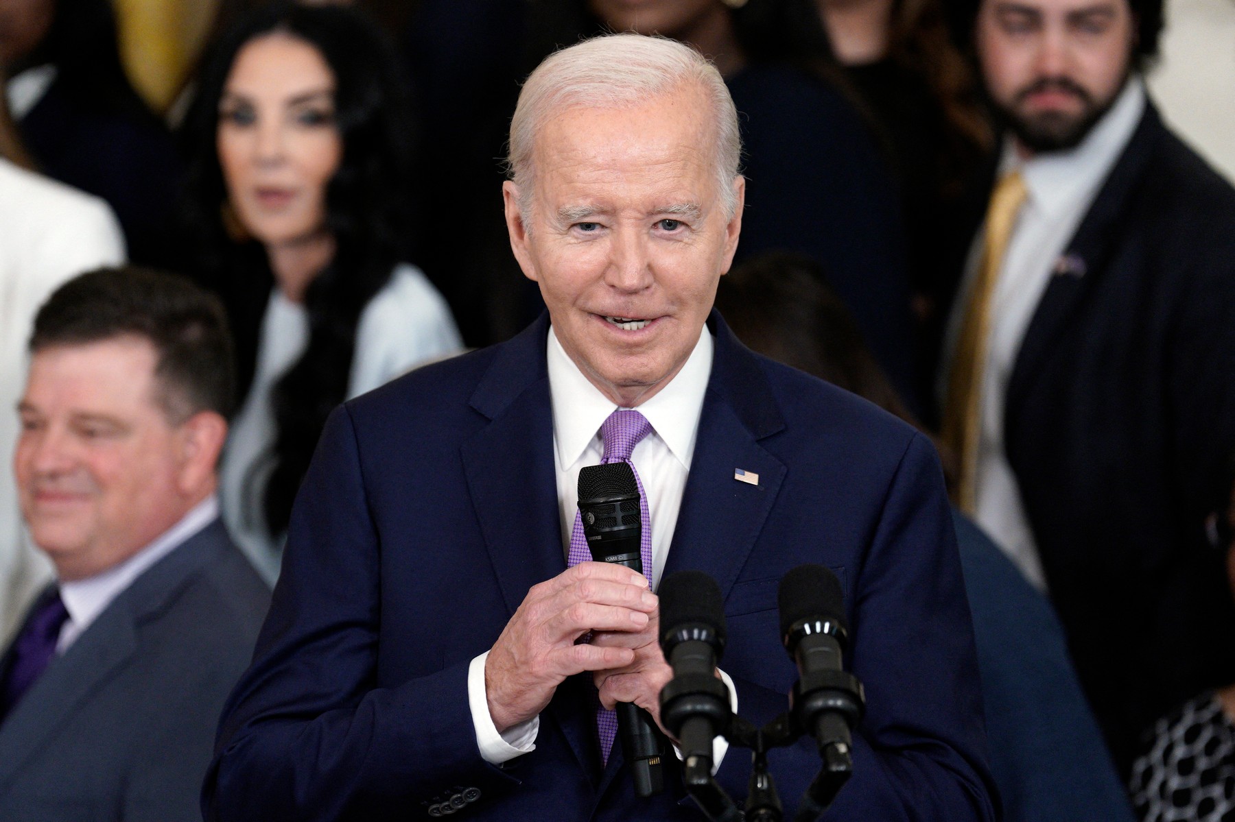 Joe Biden welcomes LSU Tigers - Washington