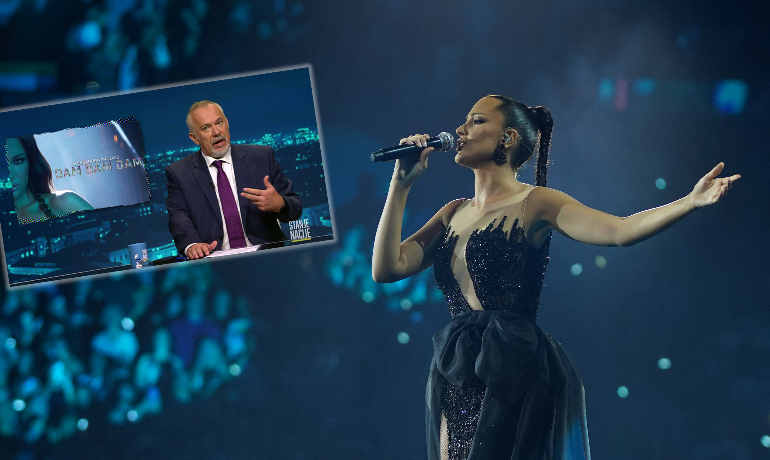 Aleksandra Prijović sa koncerta u Areni, emisija Stanje nacije, Zoran Šđrajc, koncerti Hrvatska kombo