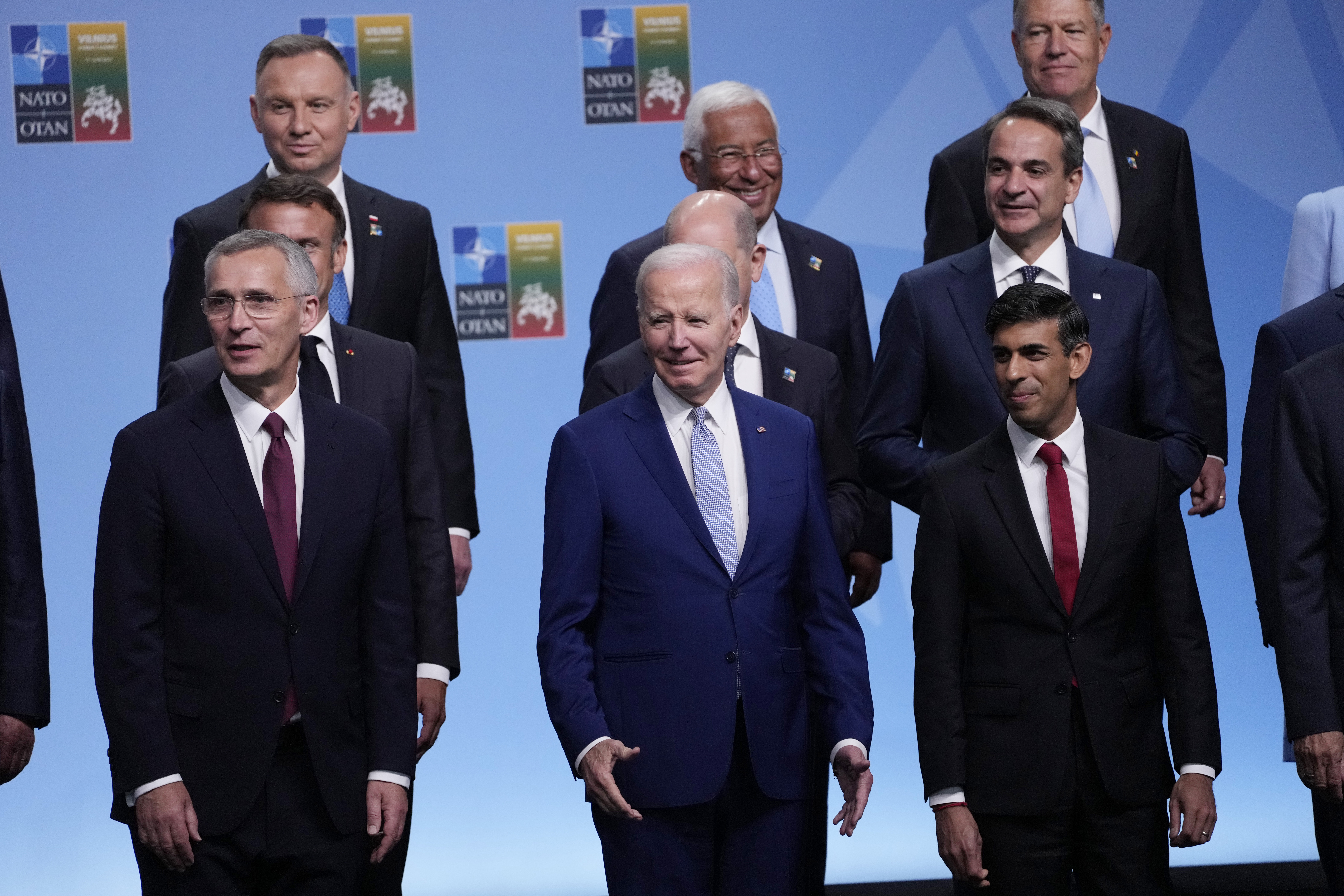 APTOPIX Lithuania NATO Summit Biden